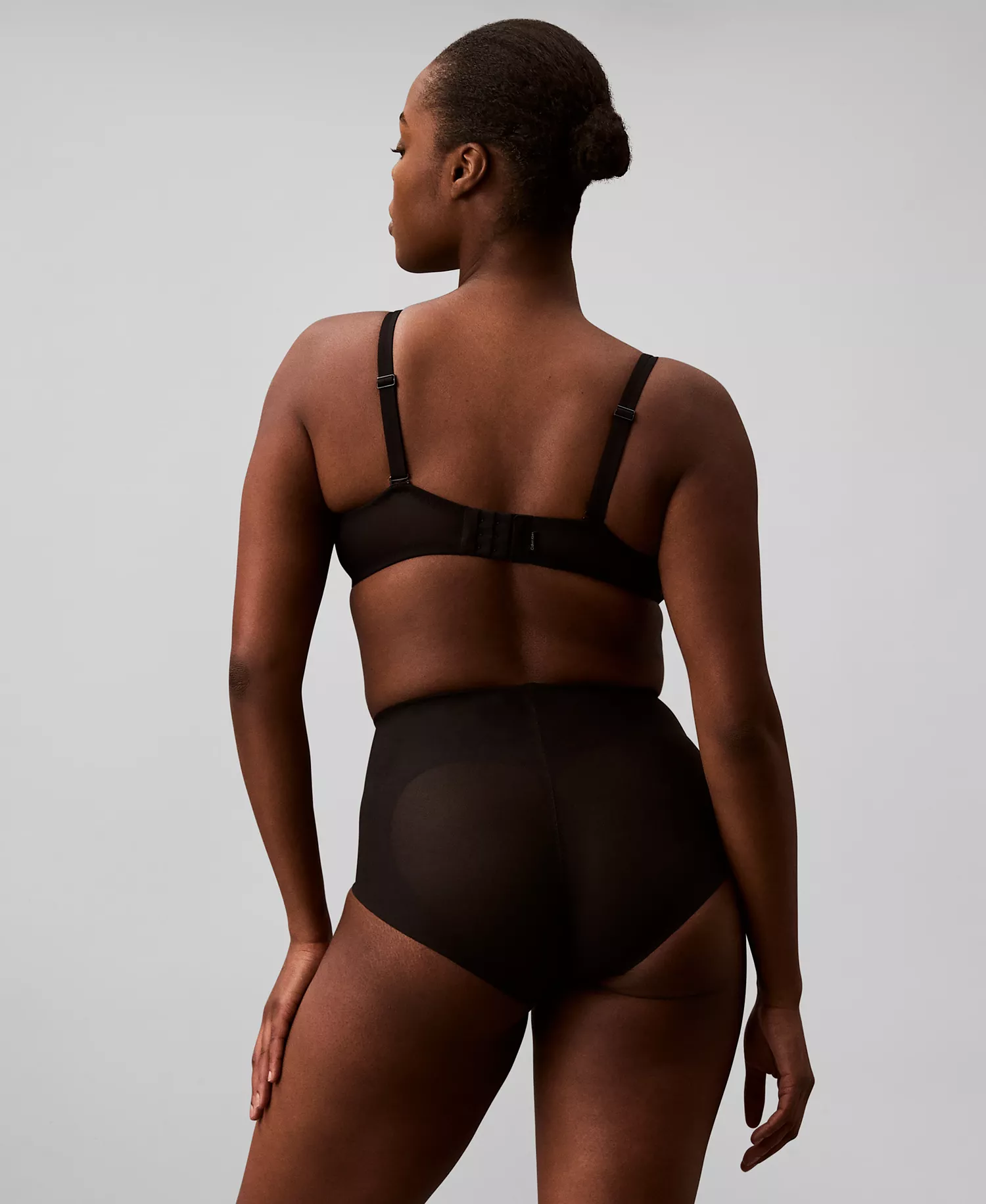 Women's Stay-Put Firm Mesh Brief Shaping Underwear QF8166 - Black - L