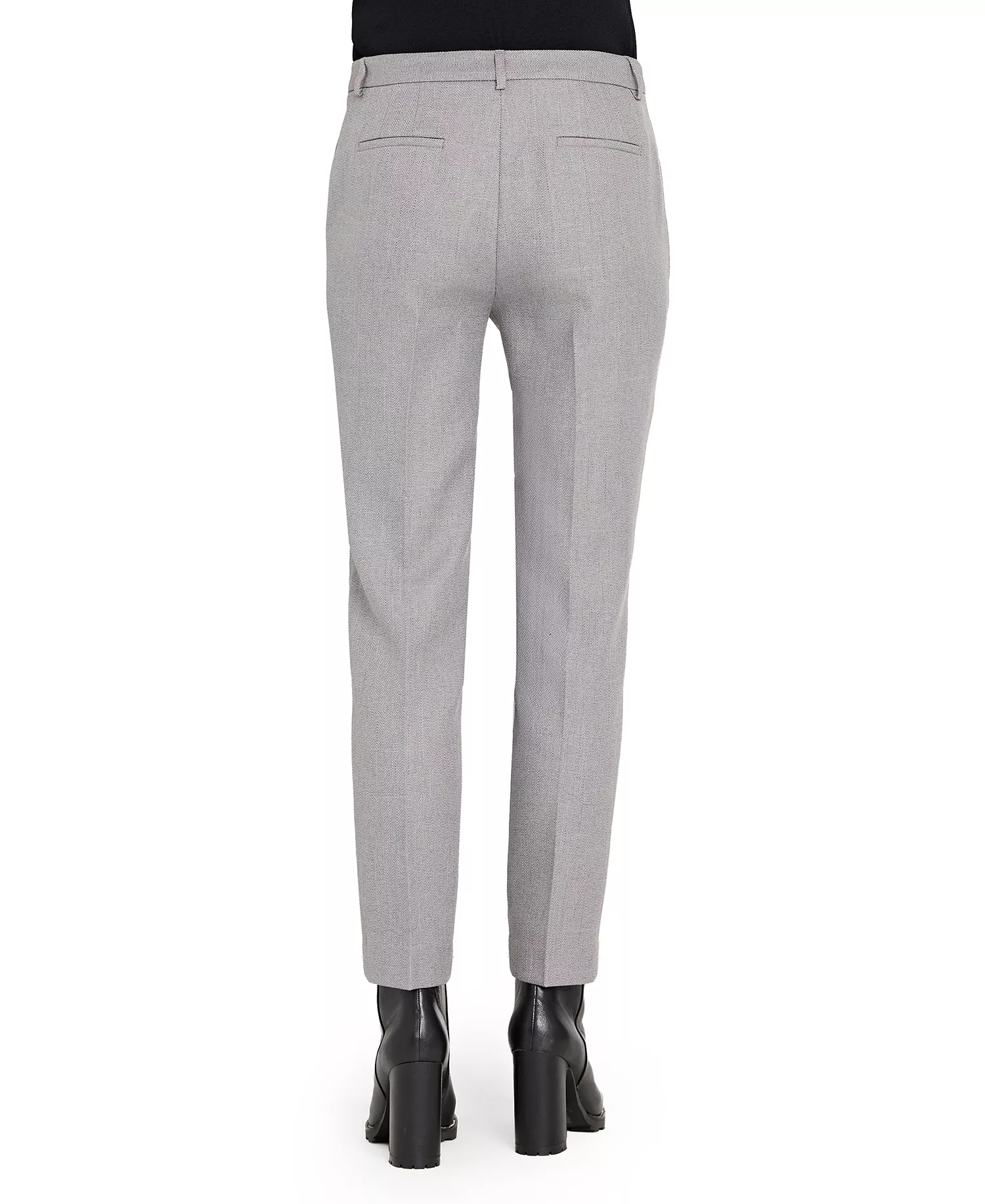 Women's Herringbone Mid Rise Pants - Heather Gray - 16