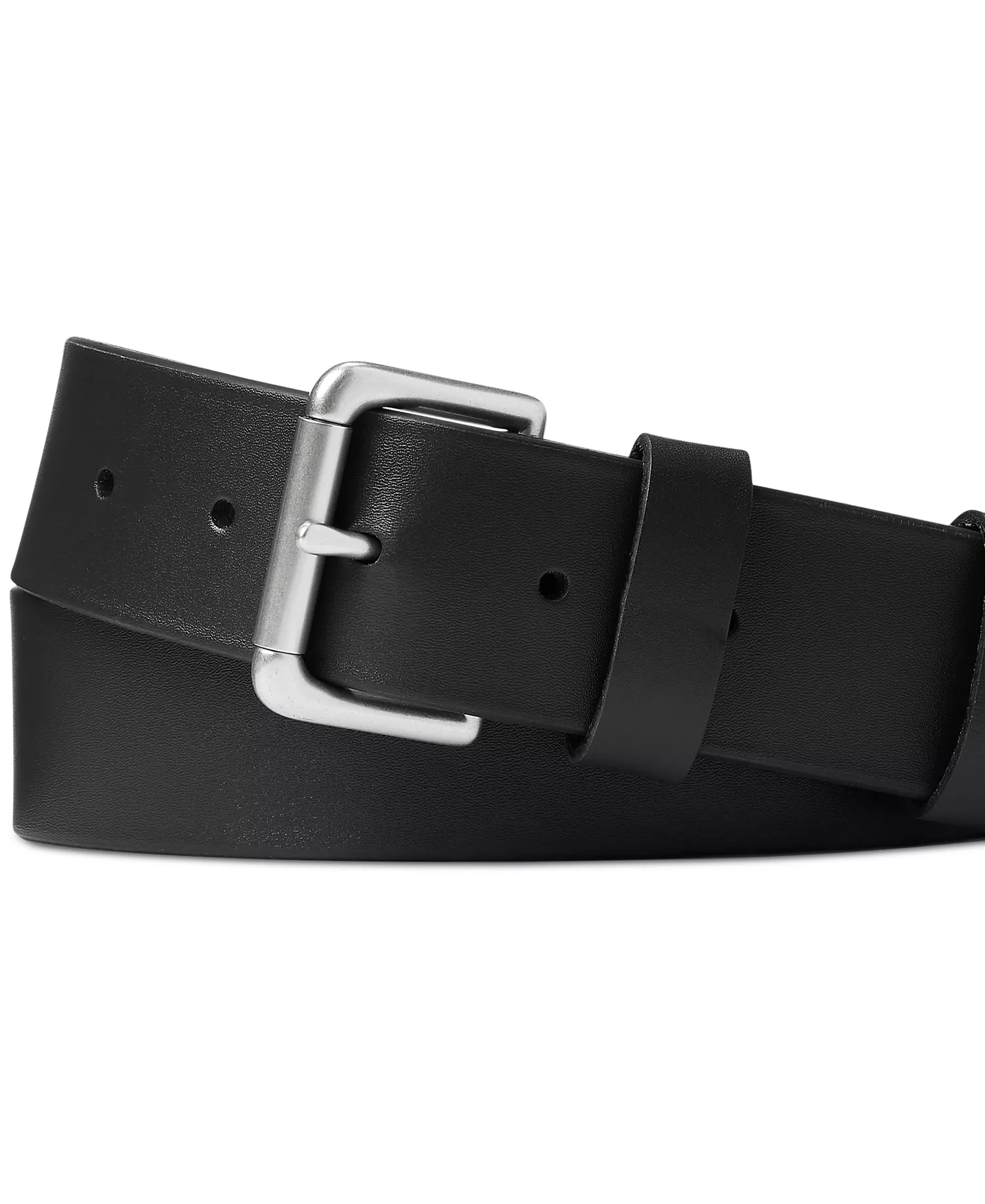 Men's Full-Grain Leather Belt - Black - 32