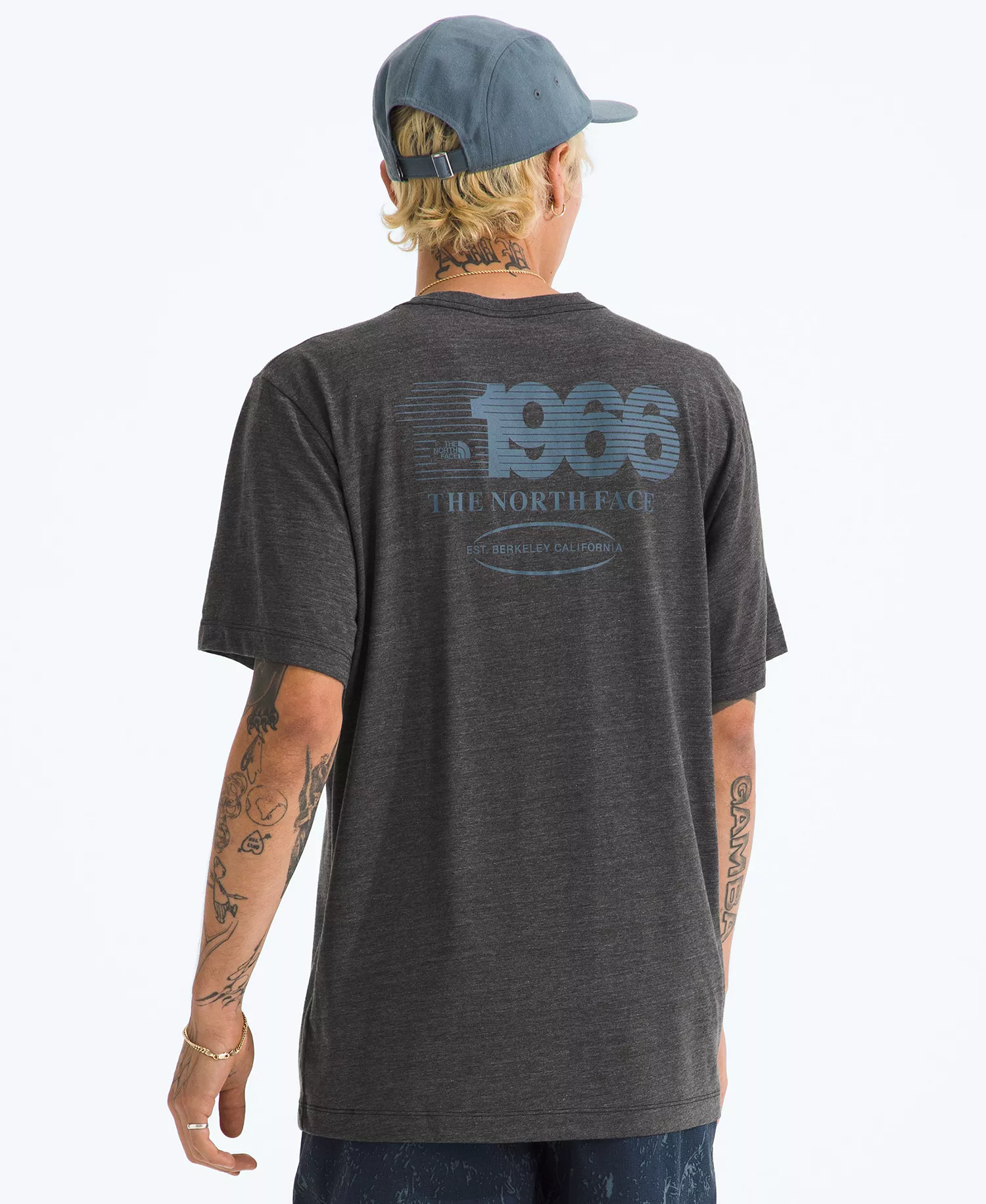 Men's Tri-Blend Logo Play Short-Sleeve T-Shirt - Black White Heather - 2XL