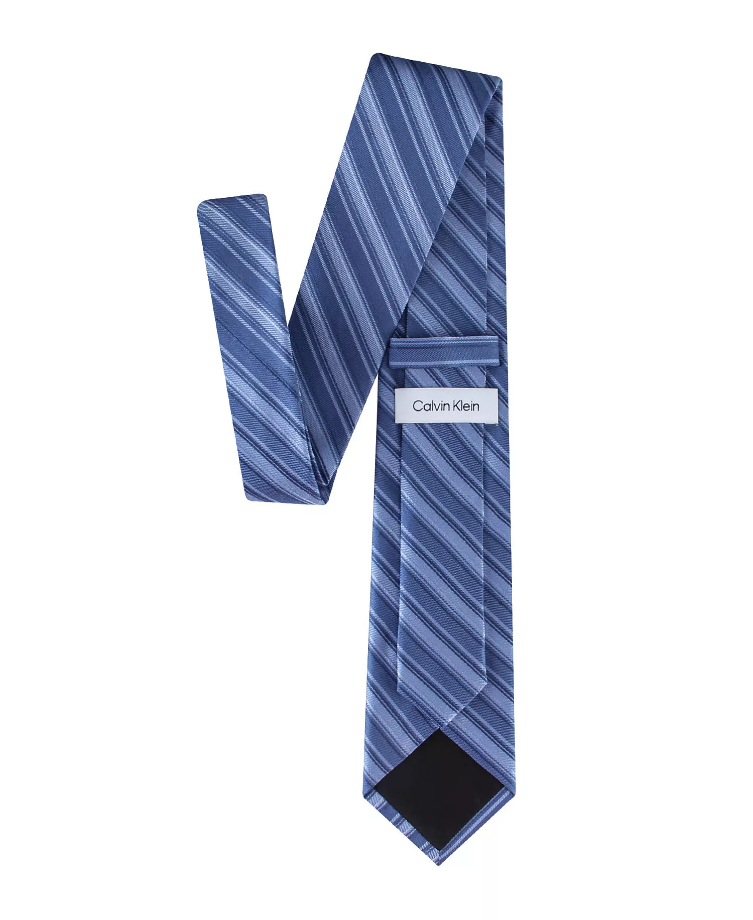 Men's Silk Classic Striped Tie - Blue - ONE SIZE