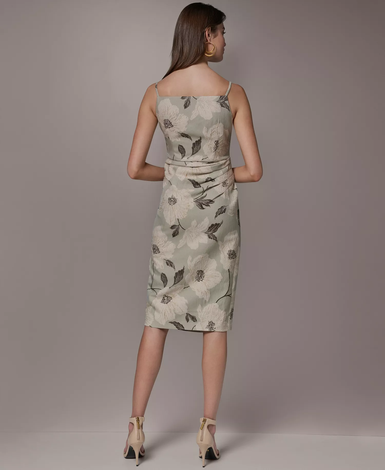 Petite Jacquard Sheath Dress - Agave Multi - 0P