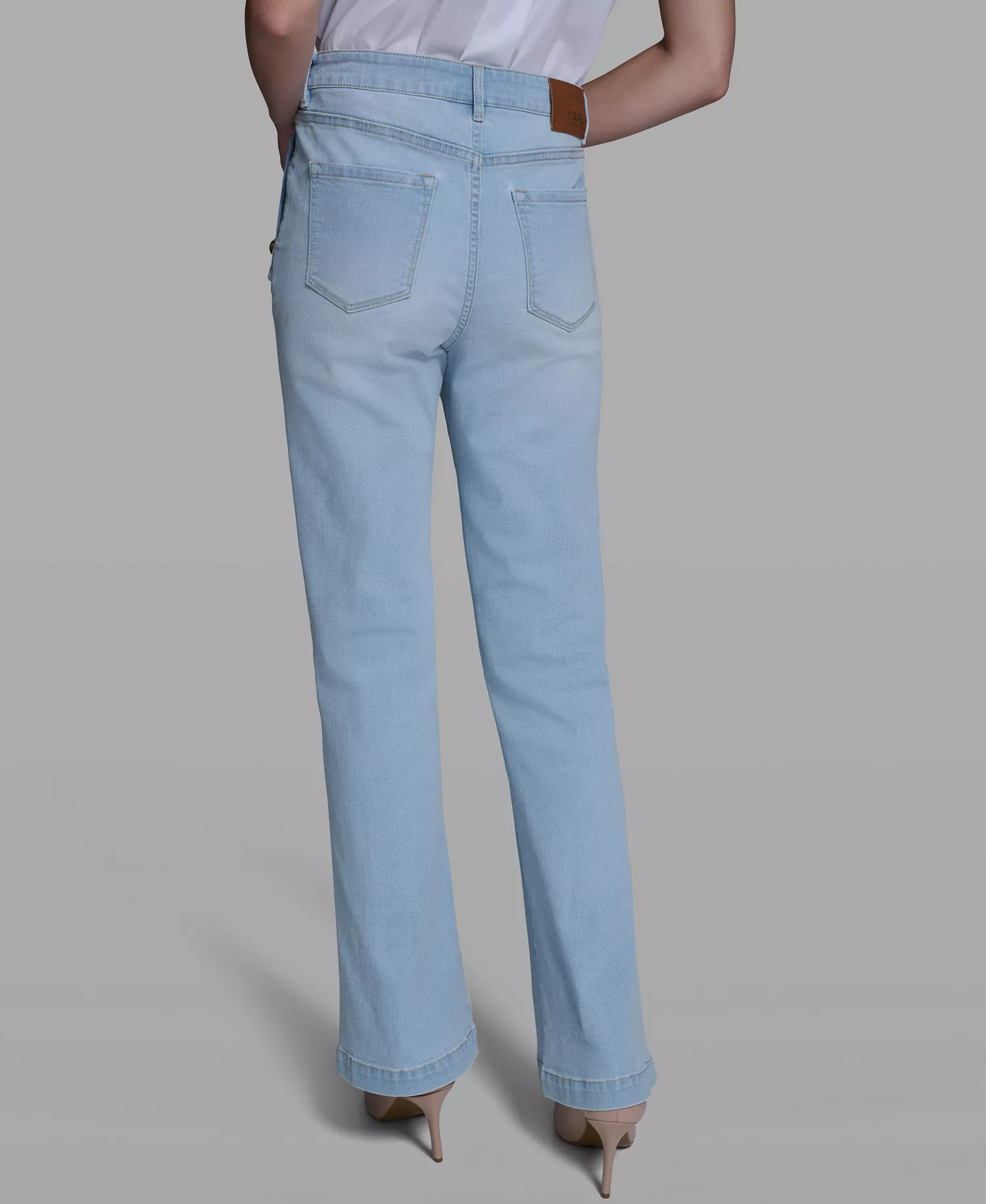 Women's Mid-Rise Sailor Flare Jeans - Lagoon Wash - 0