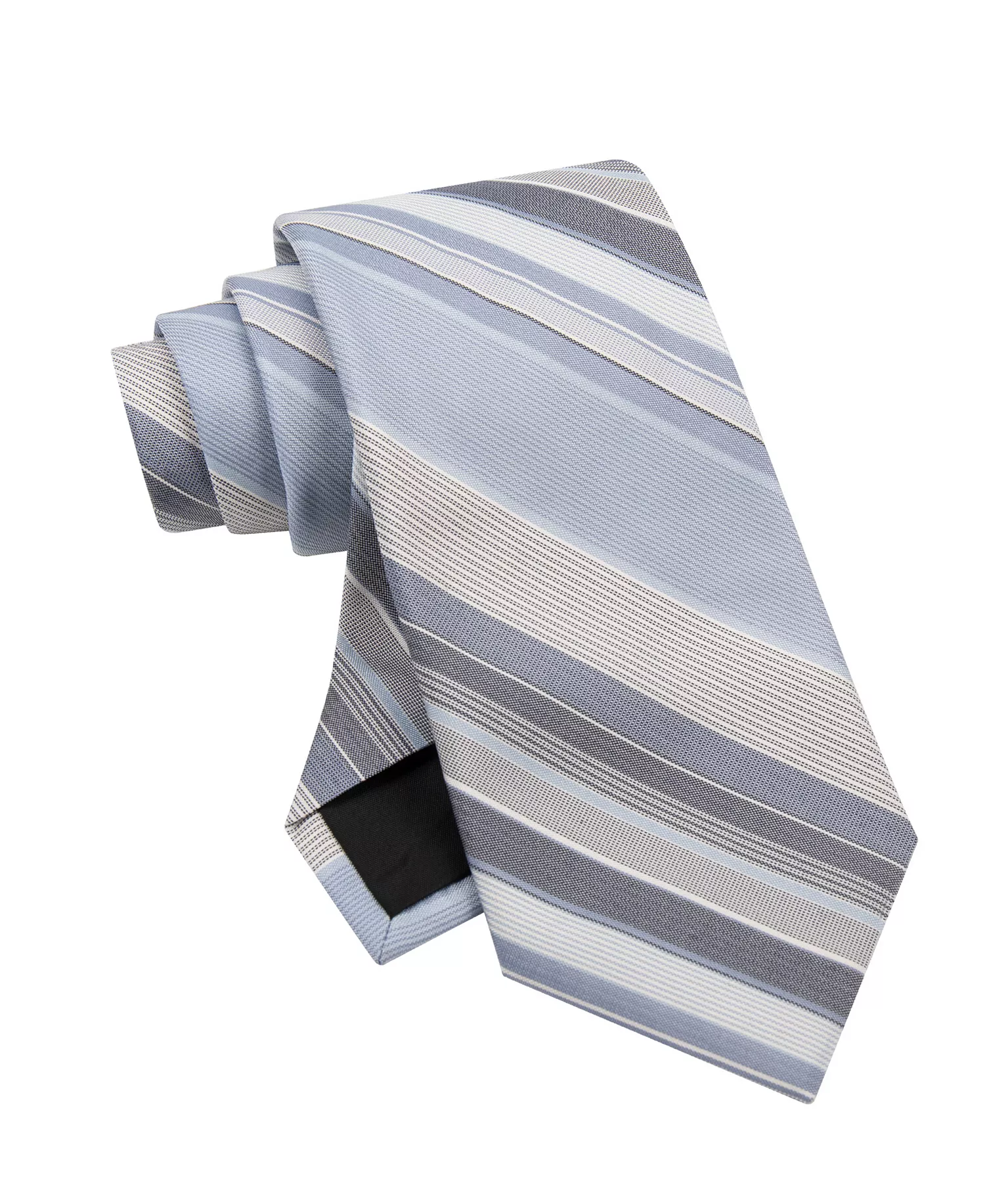 Men's Fabre Stripe Pattern Tie - Blue - ONE SIZE
