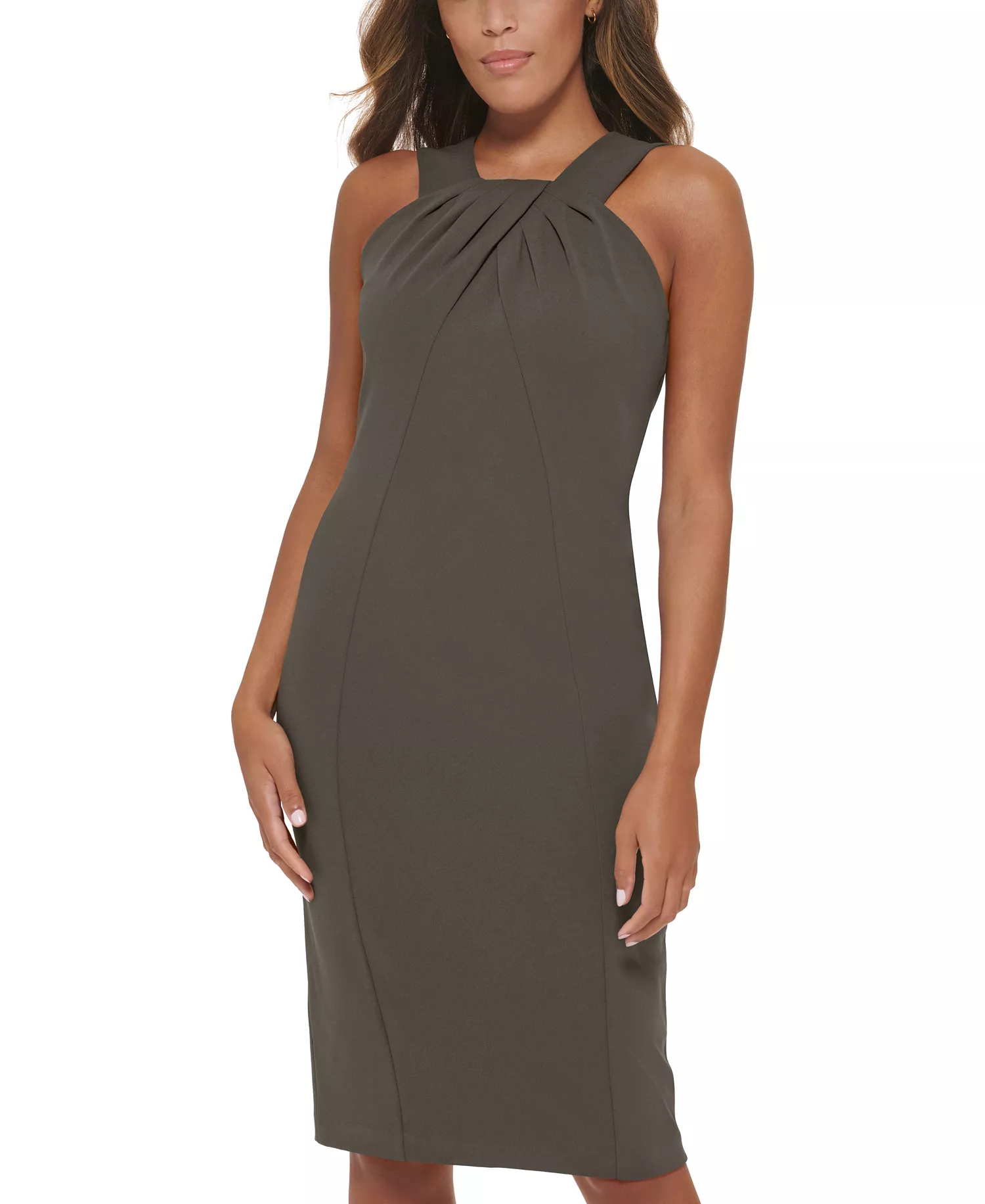 Women's Halter Neck Dress - Caper - 10
