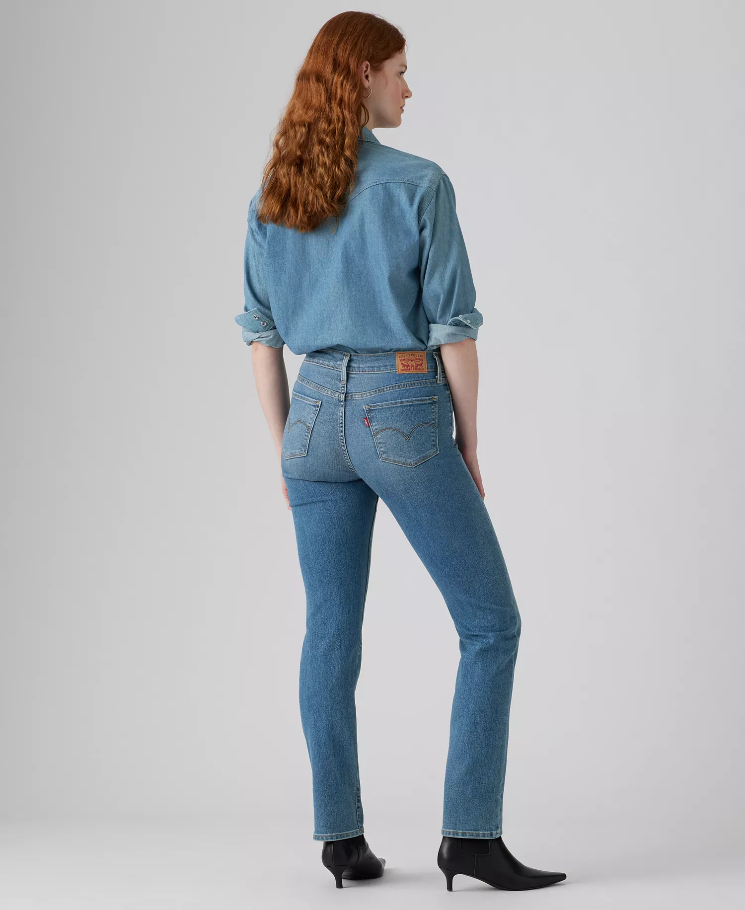 Women's 314 Shaping Straight Mid Rise Jeans - Eternal Indigo Mid - 24R