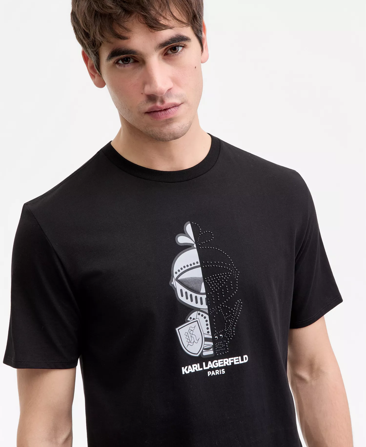 Men's Split Personality Karl Graphic T-Shirt - Black - 2XL