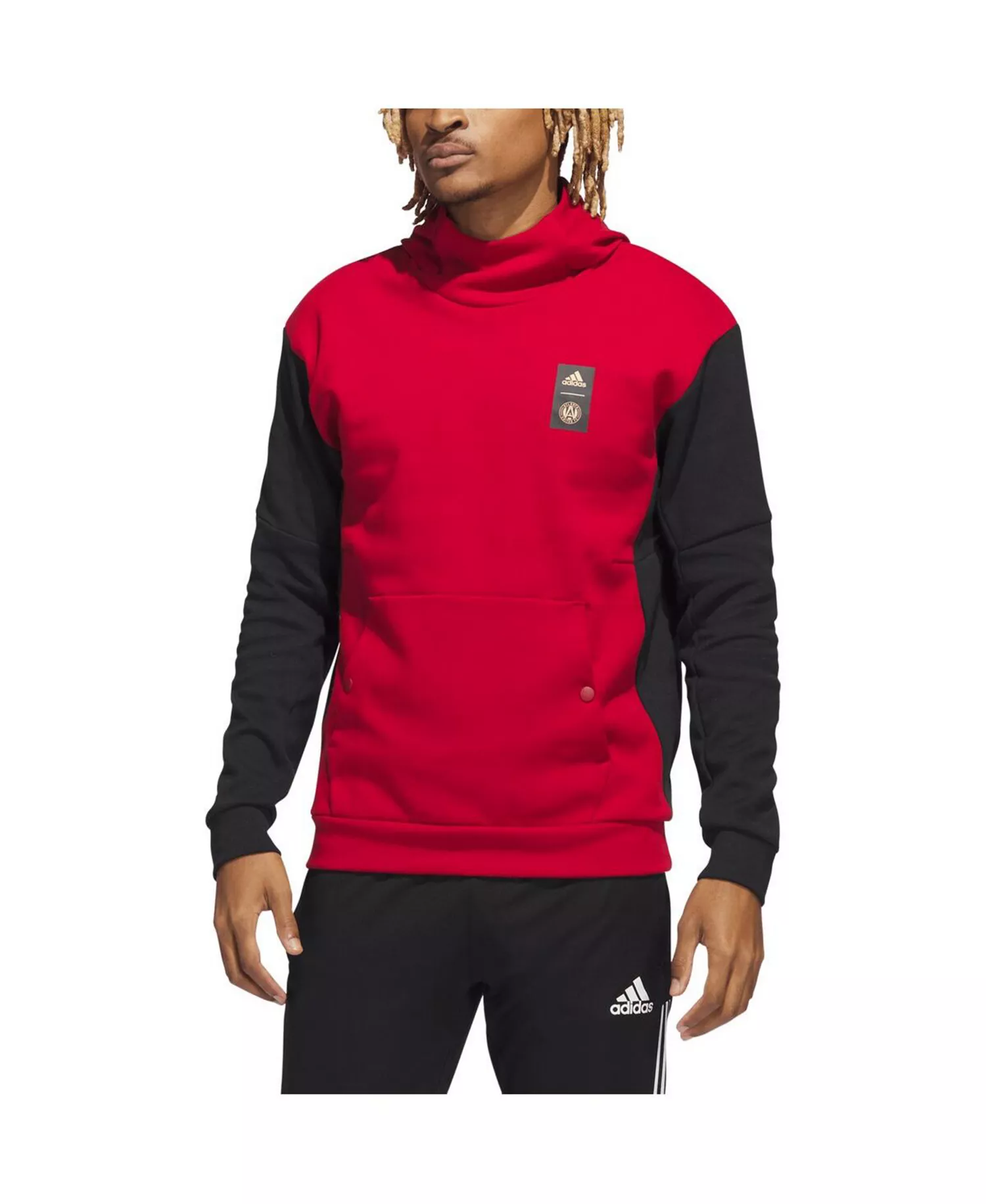 Men's Red Atlanta United FC Travel Pullover Hoodie - Red - 2XL