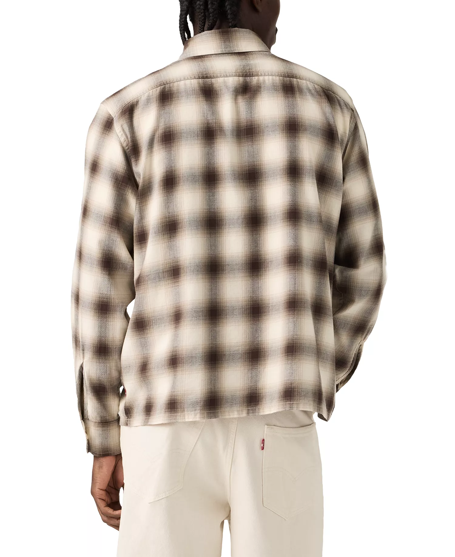 Men's Duboce Boxy Regular-Fit Overshirt - Beige/Khaki - 2XL