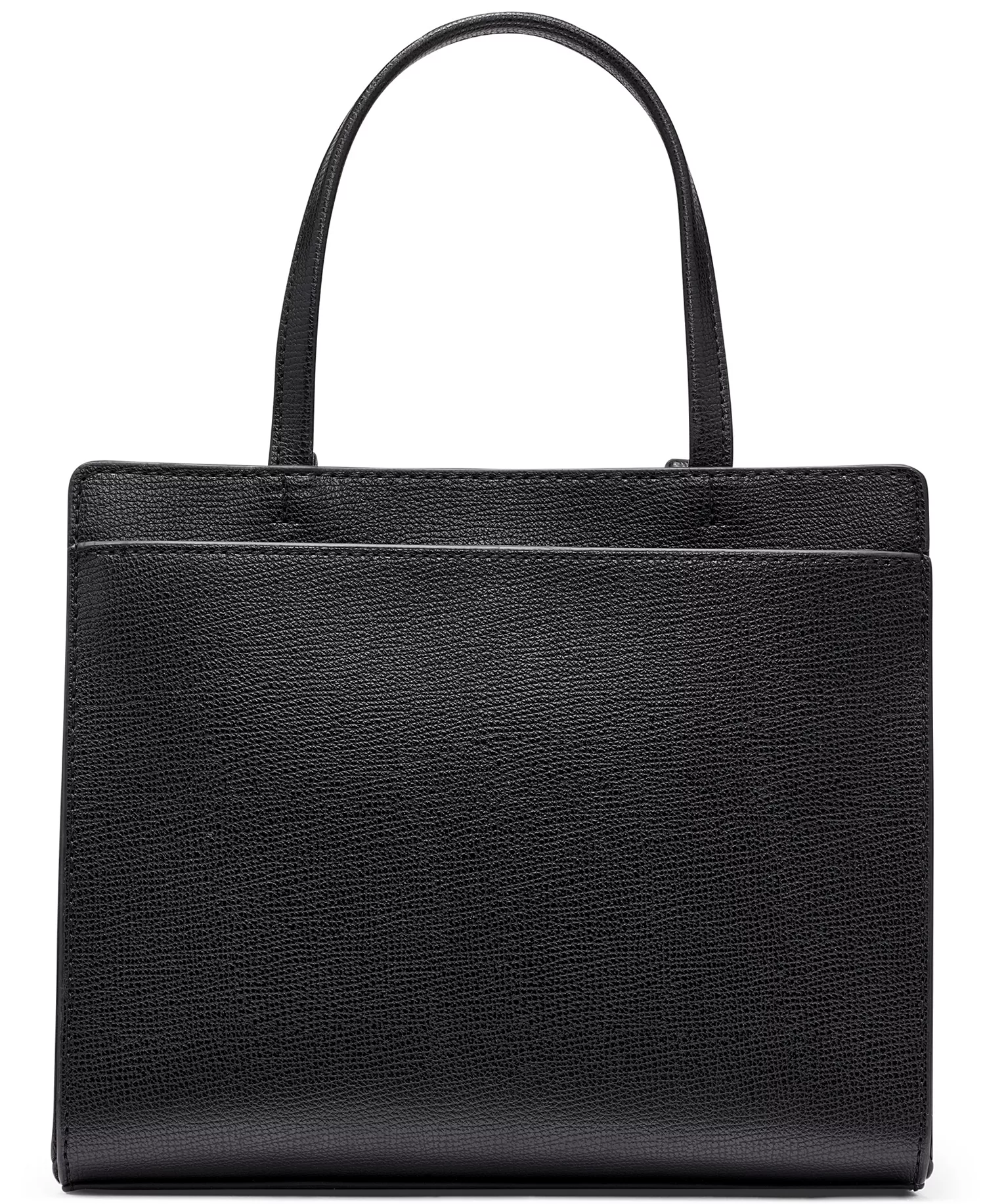 Maybelle Zip-Top Satchel Bag - Black/gold - Small