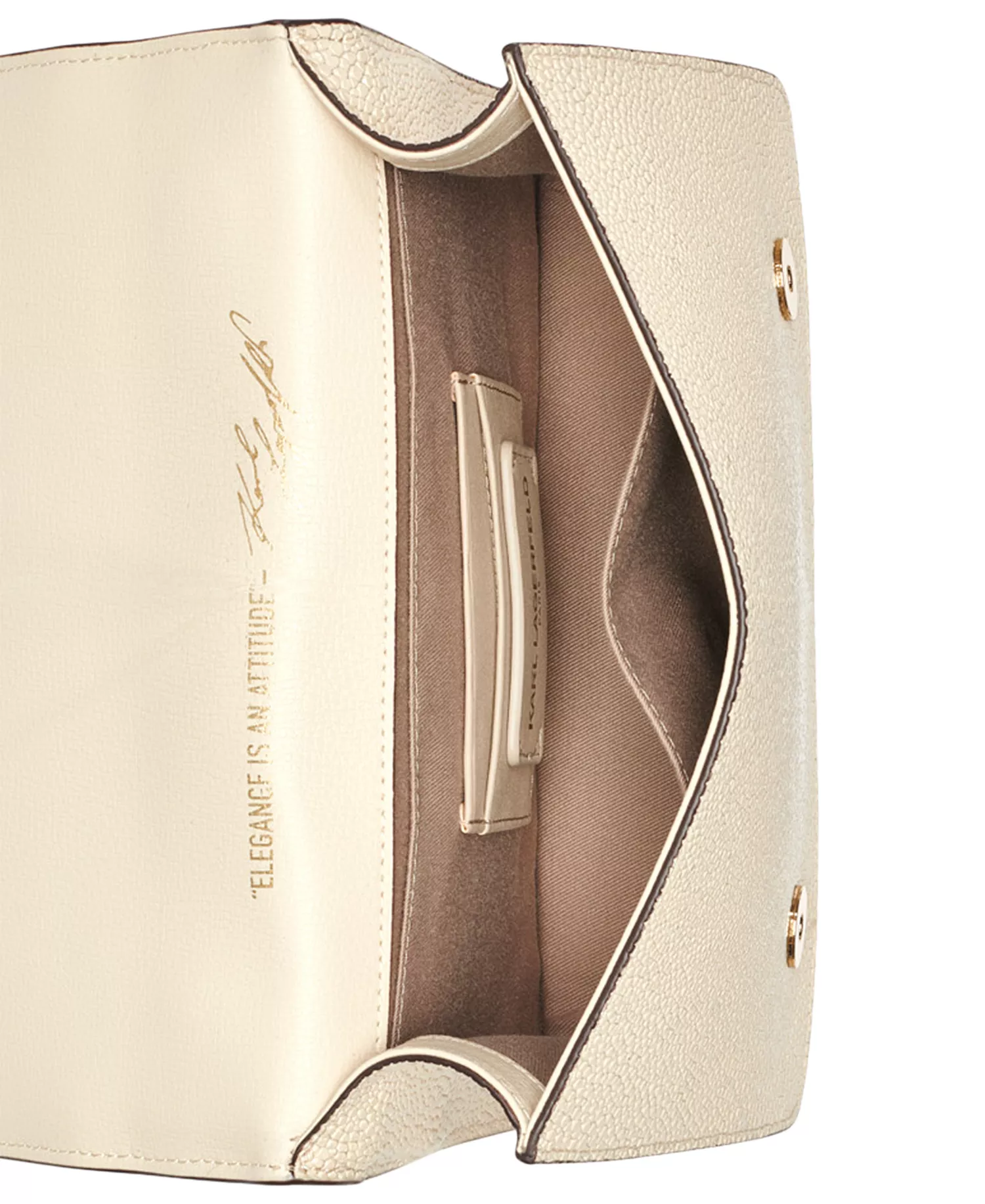 Simone Patent Flap Crossbody Bag - Brie - NO SIZE