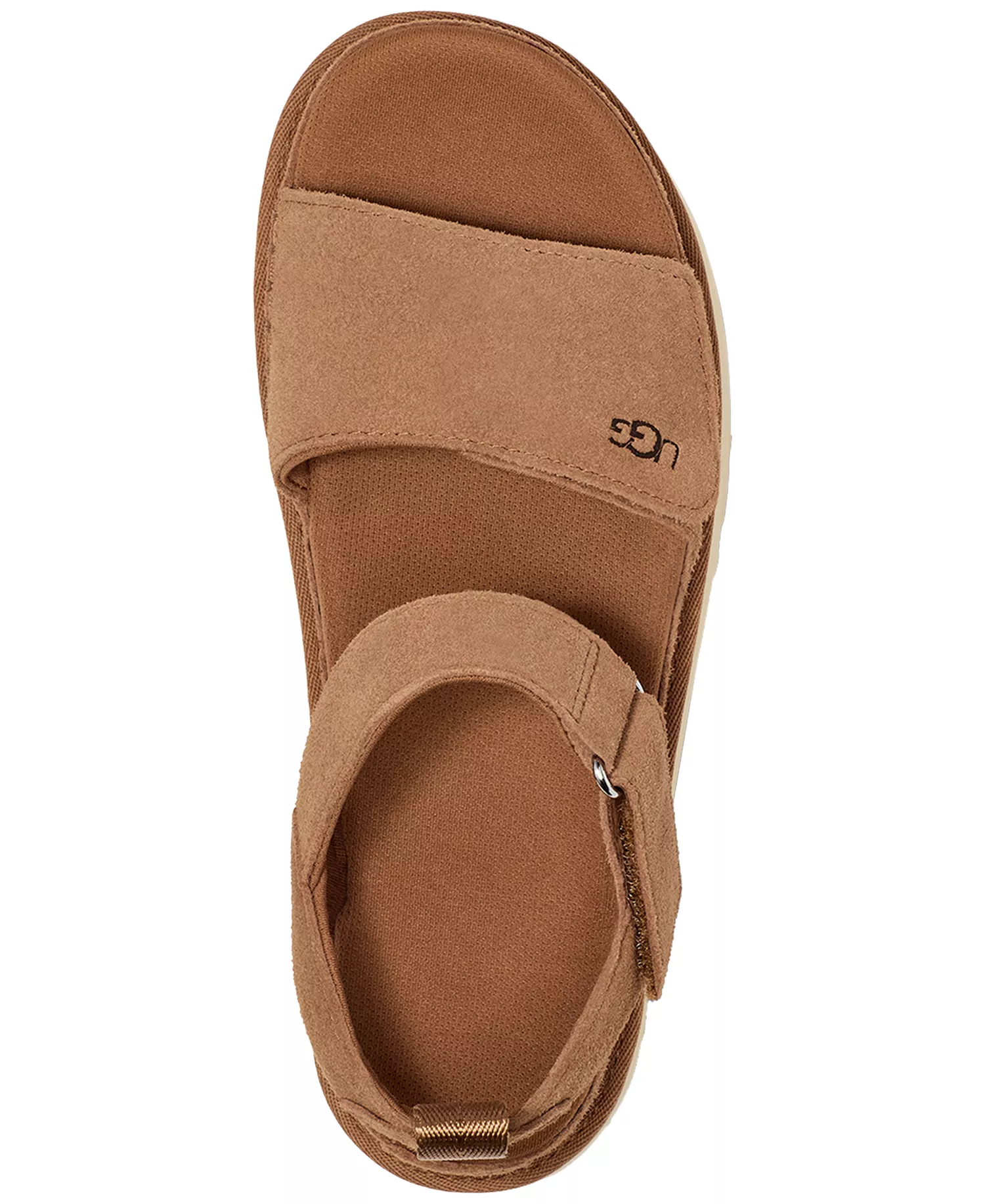 Women's Goldenstar Flat Platform Lug-Sole Sandals - Chestnut - 10M