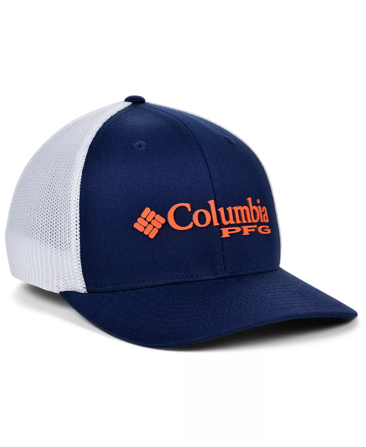 Auburn Tigers PFG Stretch Cap - Navy/White - L/XL