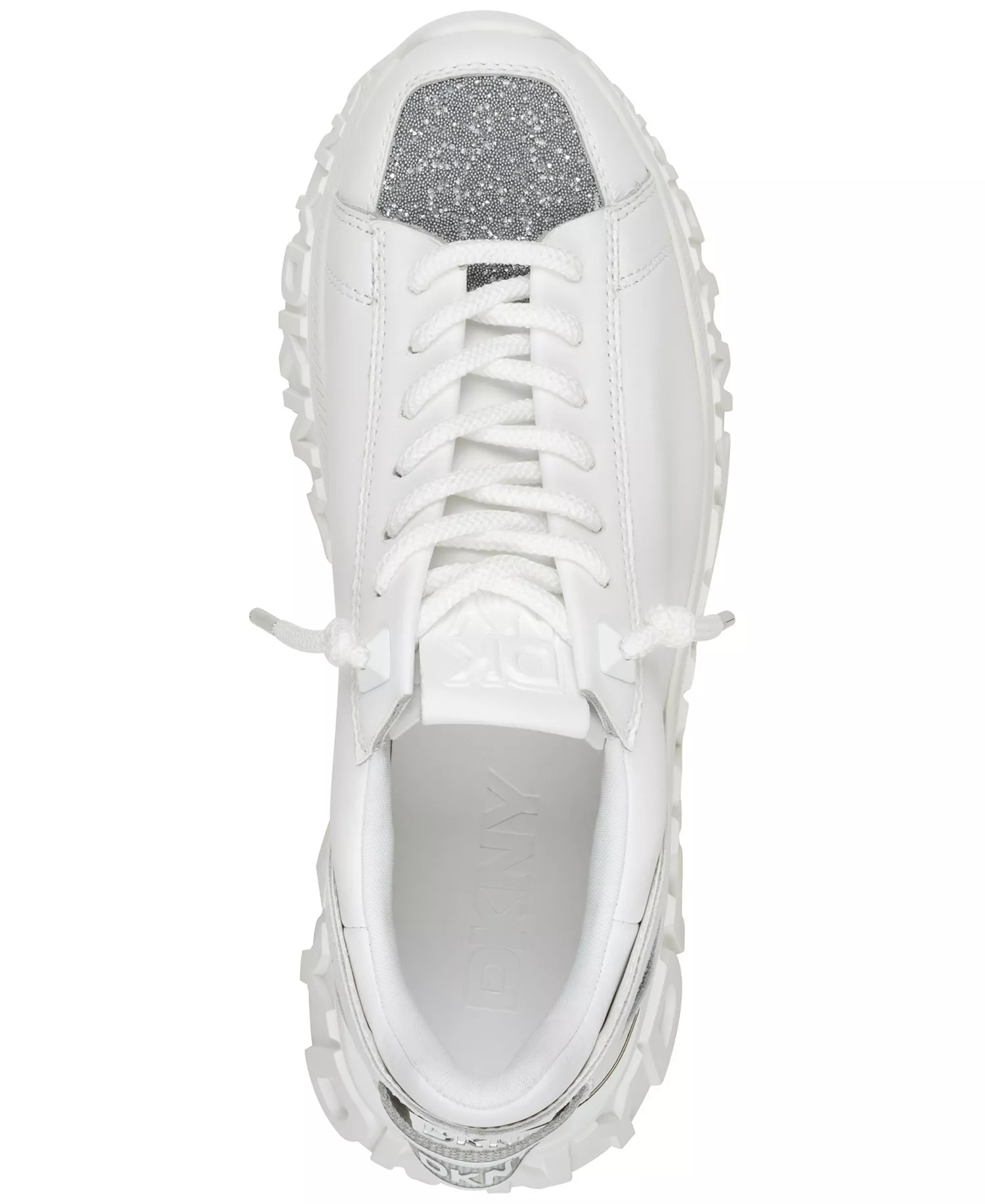 Women's LaCamp Glitter Sneakers - White - 5M