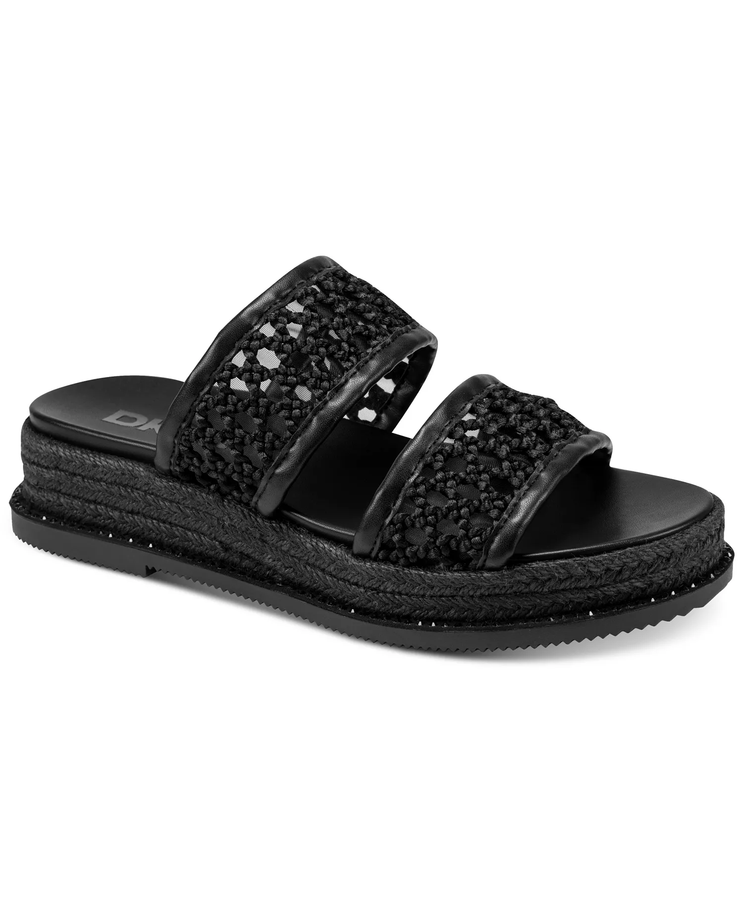 Women's Brucian Double Band Slip-On Sandals - Black - 10M