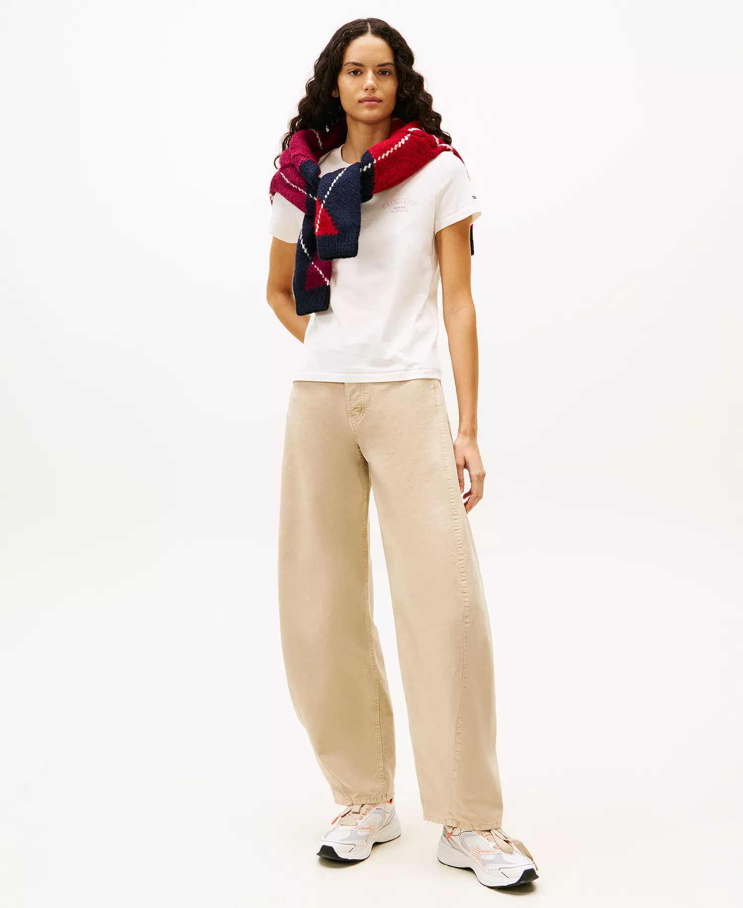 Women's Dollar Stack Logo Short-Sleeve T-Shirt - Ancient White - L