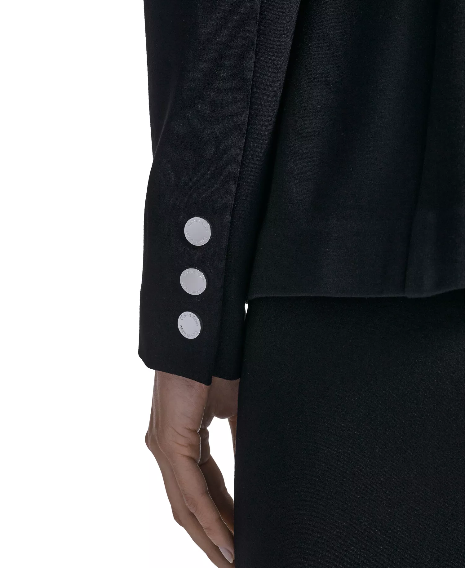 Women's One-Button Jacket - Black - 0