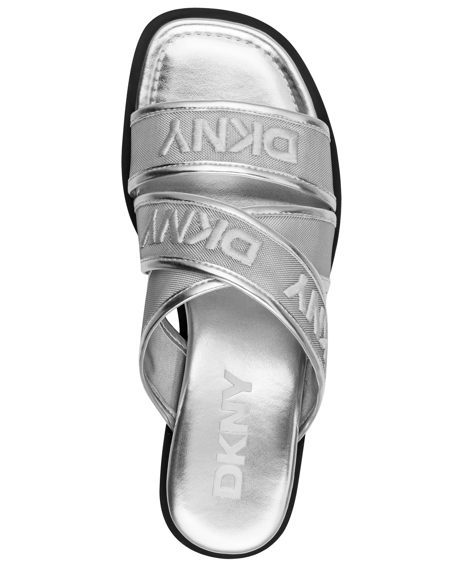 Women's Cerelia Slip-On Flat Sandals - Silver - 10M