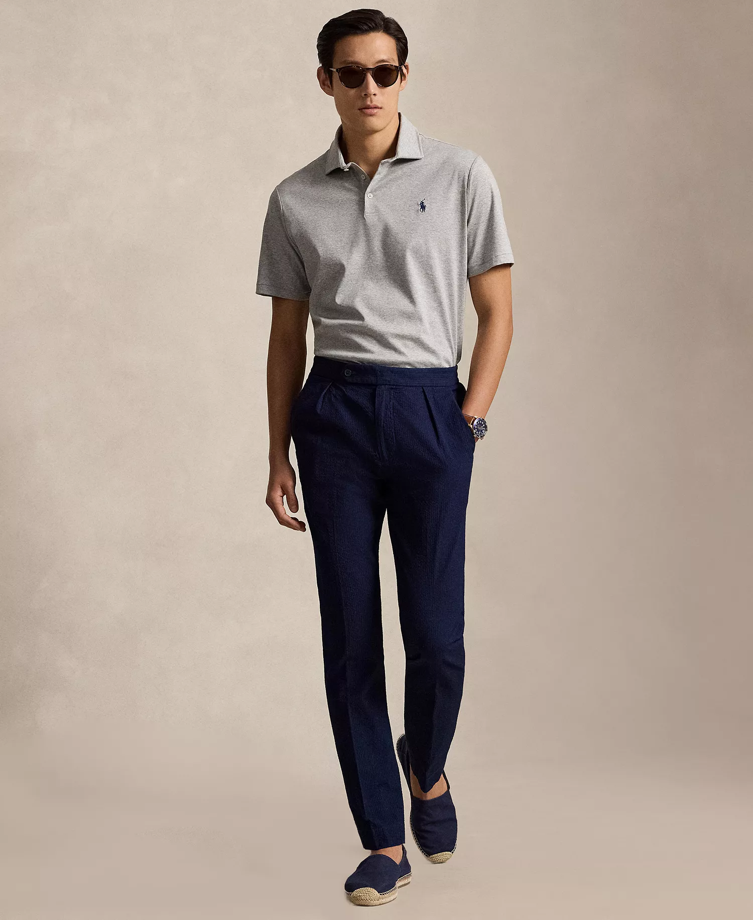 Men's Classic-Fit Polo Shirt - Andover Heather - 2XL