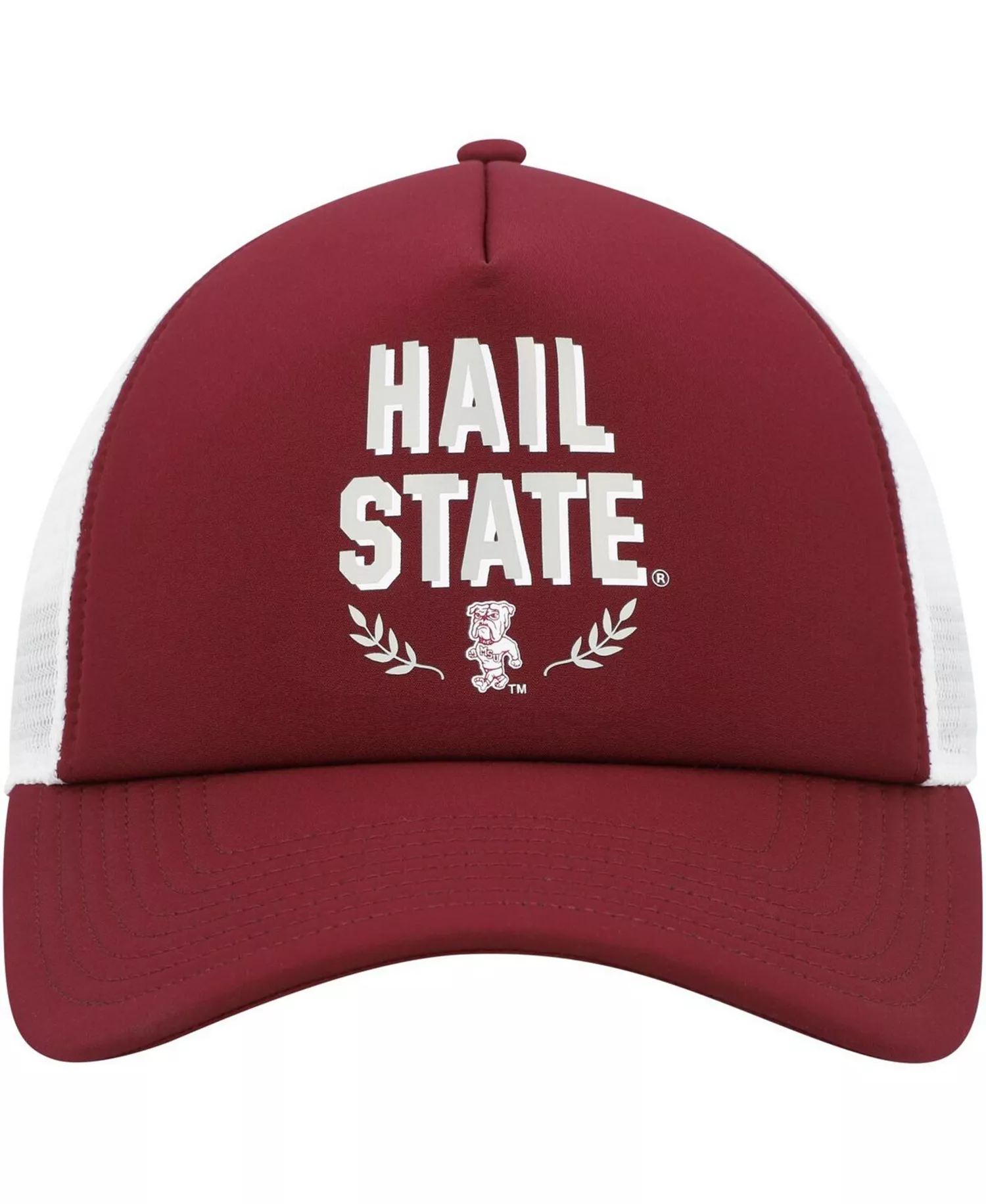 Men's Maroon Mississippi State Bulldogs Phrase Foam Front Trucker Adjustable Hat - Maroon - OSFM