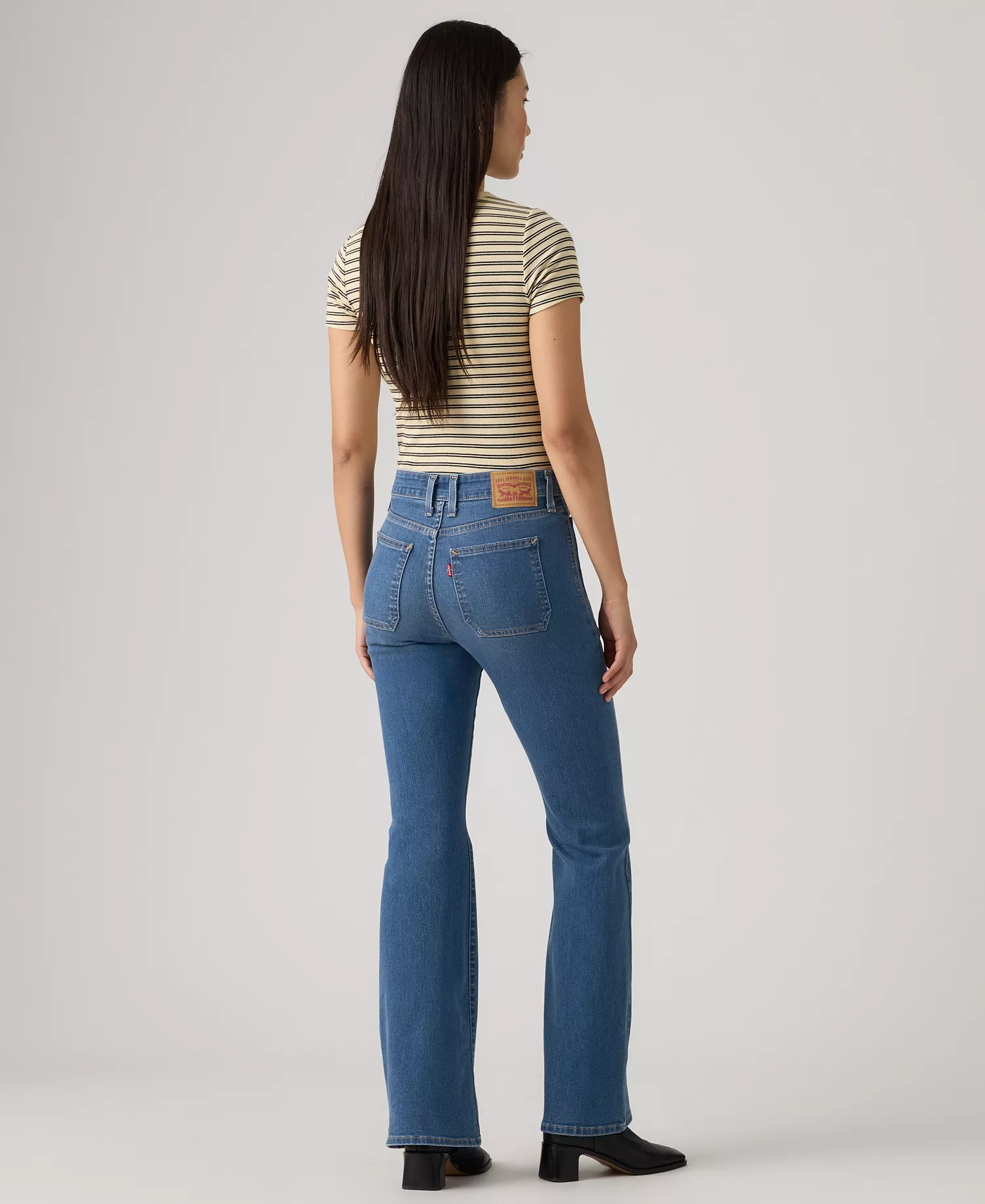 Women's 726 Patch Pocket High Rise Slim Fit Flare Jeans - Beginning To The End - 24