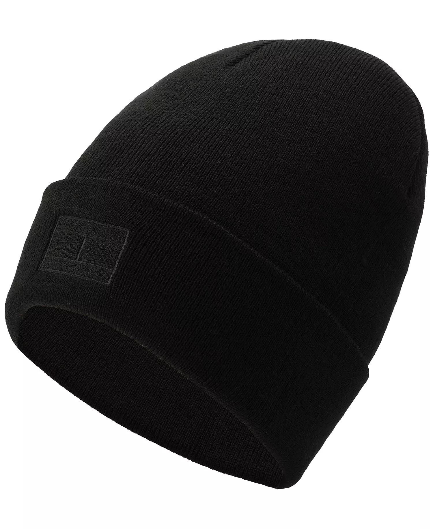 Men's Ghost Logo Embroidered Beanie   - Black - OS