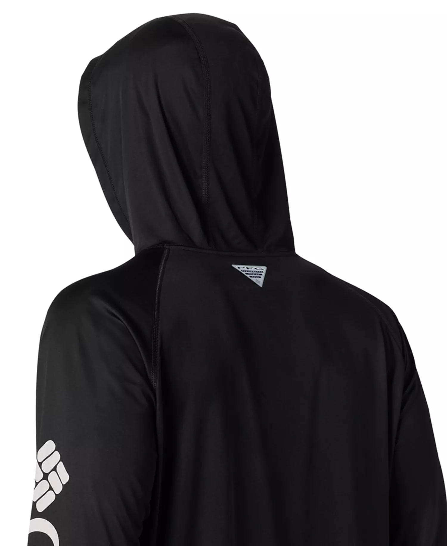 Men's Terminal Tackle UPF 50 Hoodie - Black, Cool Grey Logo - L