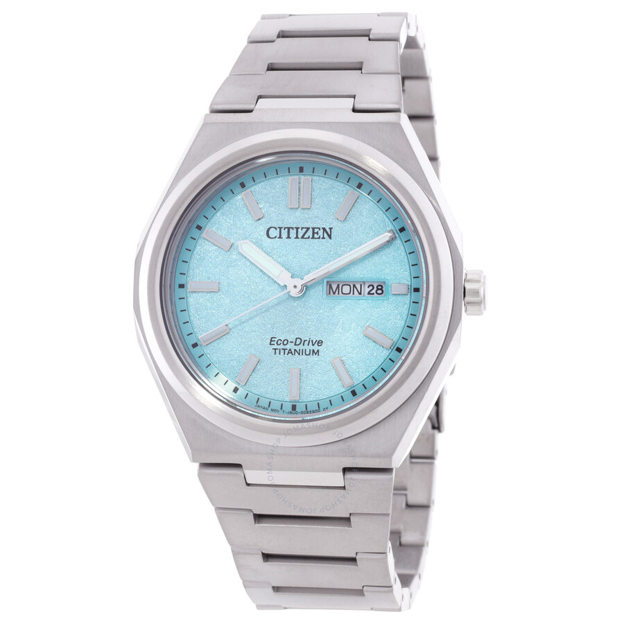 Citizen Zenshin Eco-Drive Turquoise Dial Men's Watch