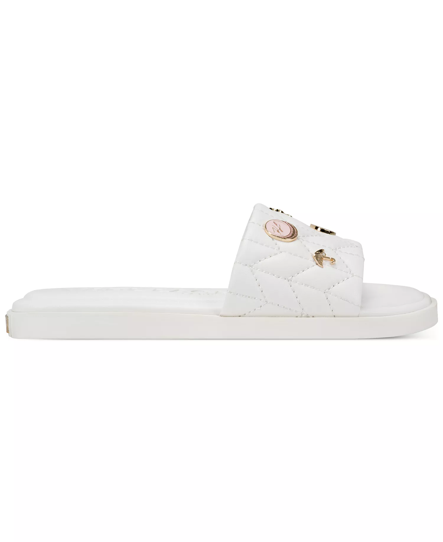 Women's Carenza Macaron Slide Flat Sandals  - Bright White - 10M