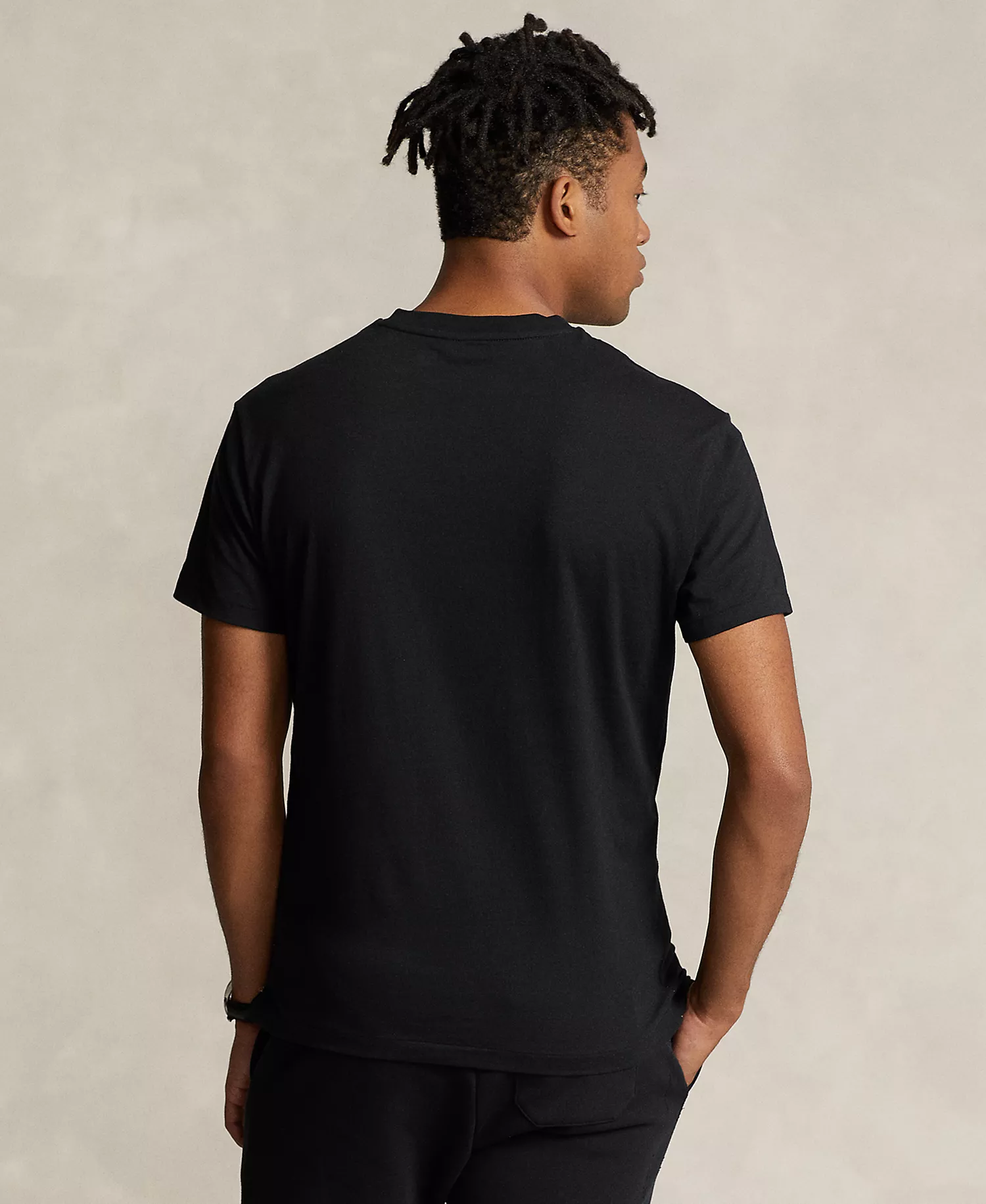 Men's Classic-Fit V-Neck T-Shirt - Black - 2XL