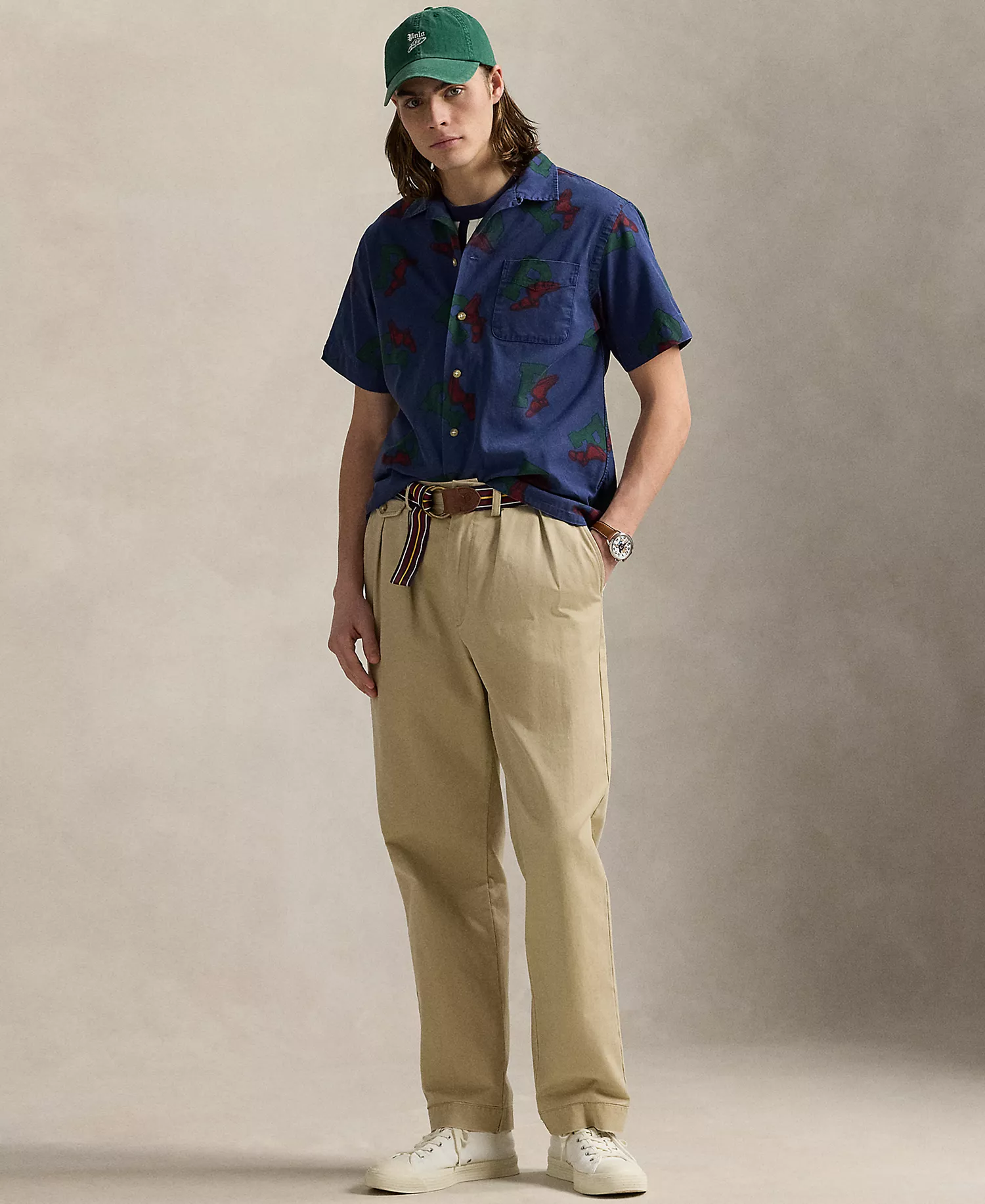 Men's Classic-Fit P-Wing Camp Shirt - Sketched P Wing - XS