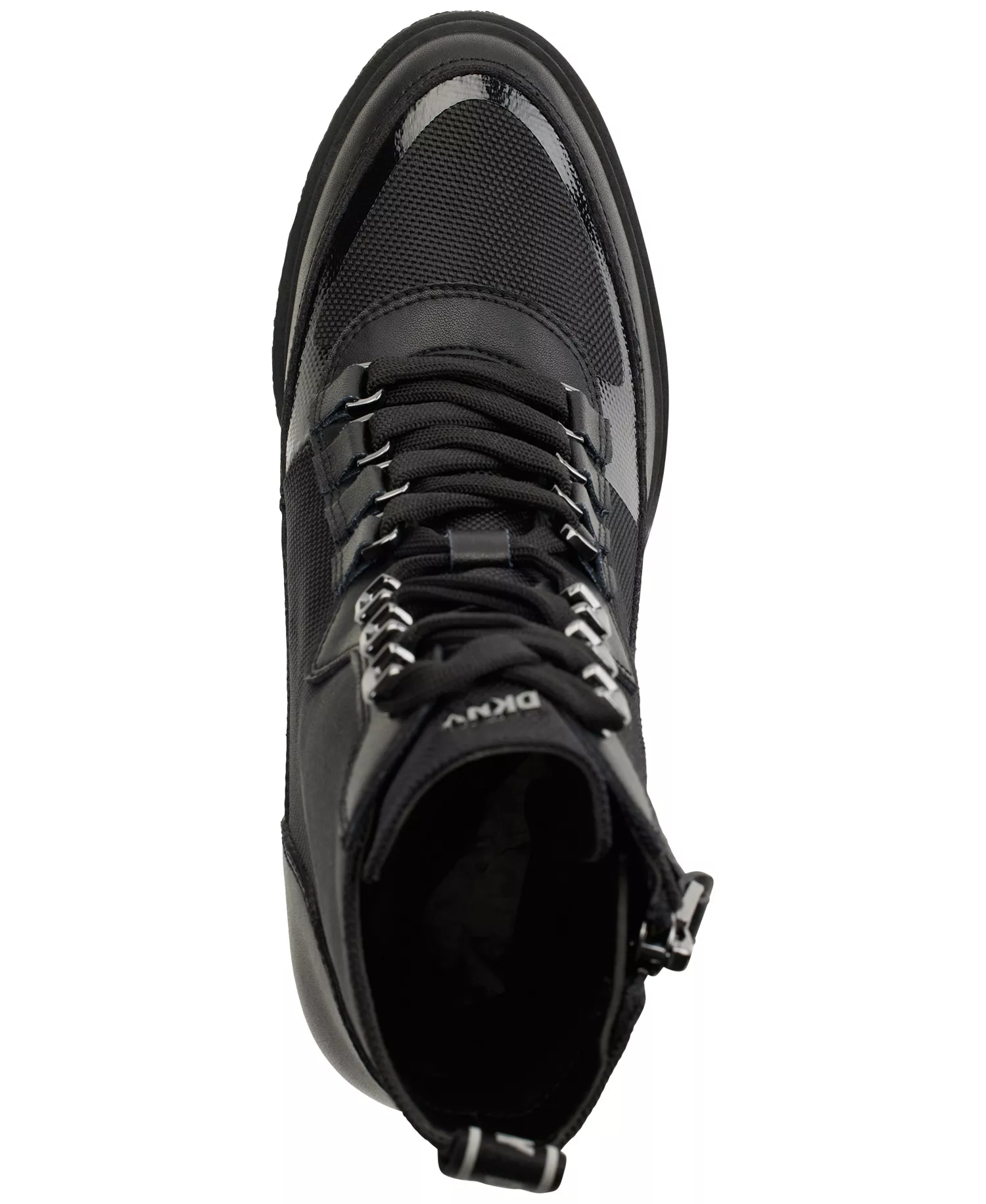 Women's Toia Lace-Up Zip Block Heel Booties - Black - 5.5M