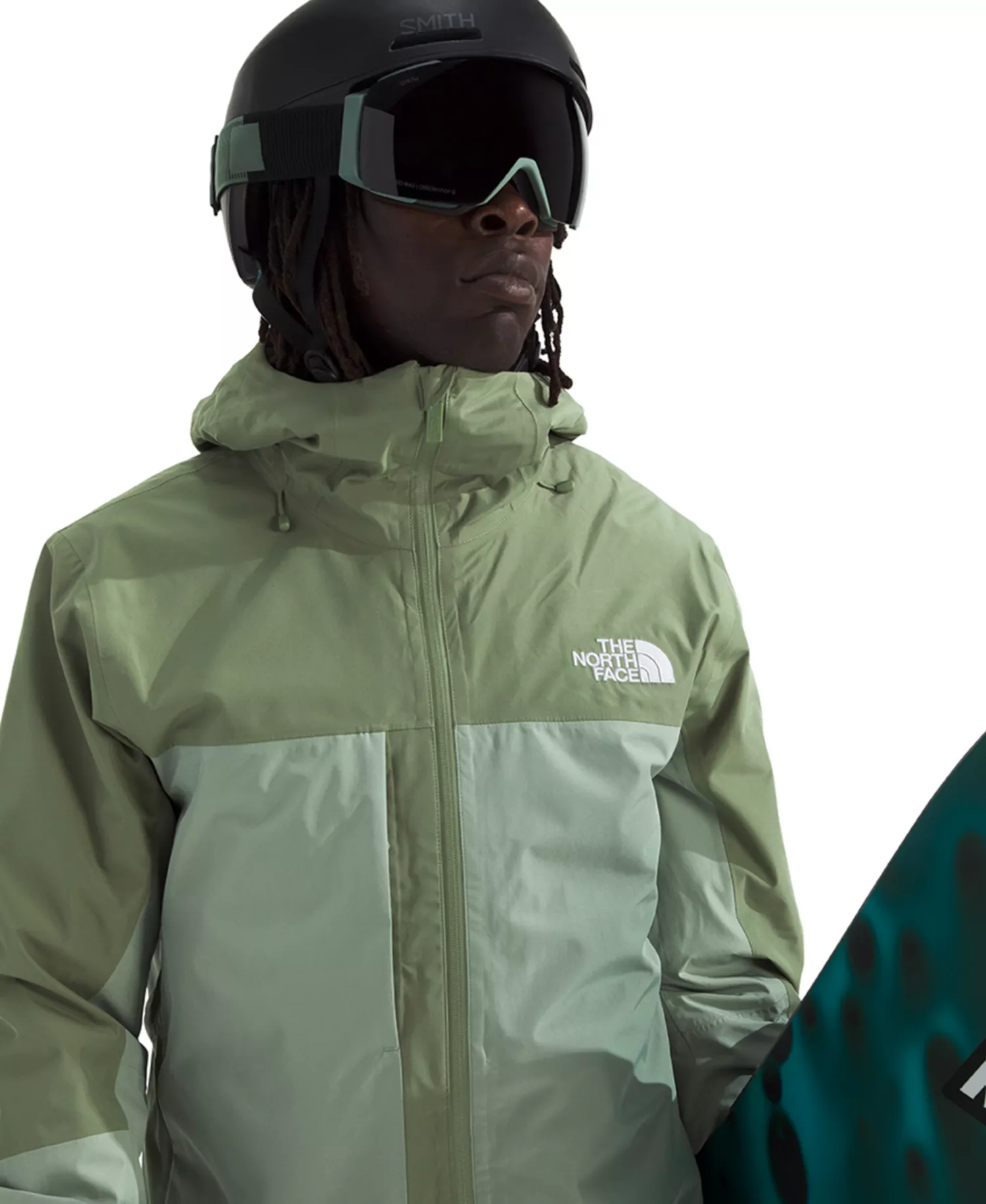 Men's ThermoBall Snow Triclimate Jacket - Bark mist/ Slate moss - 2XL