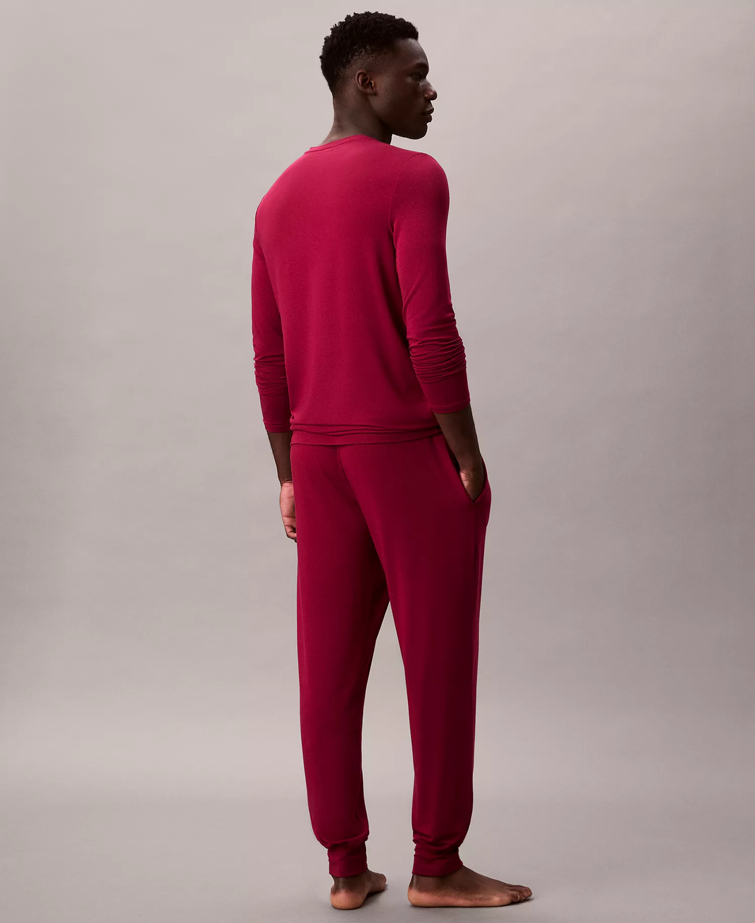 Men's UltraSoft Stretch Sleep Pants - Beet Red - L