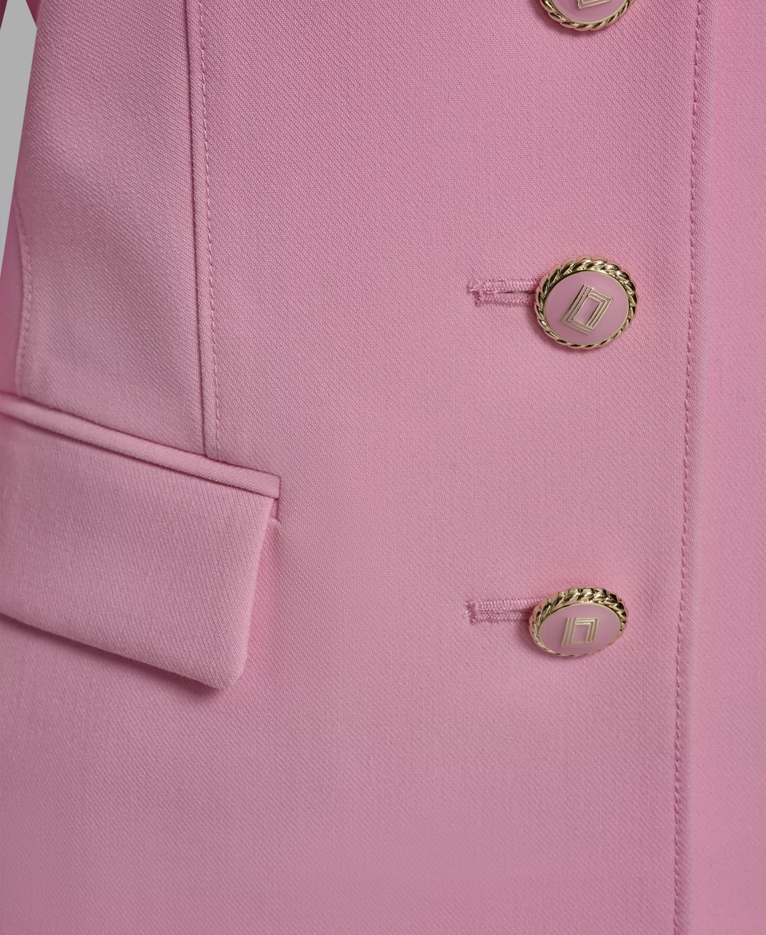 Women's Cropped Collared Woven Jacket - Prism Pink - 0