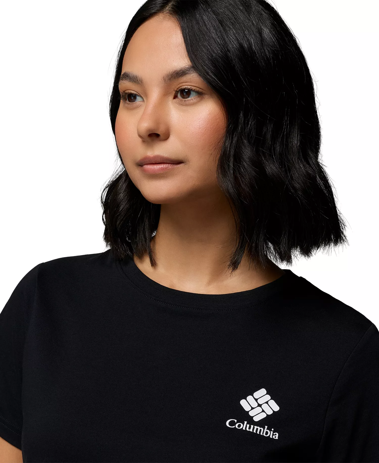 Women's Rolling Bend Graphic Short-Sleeve Top - Black/Stacked Gem Mini - L