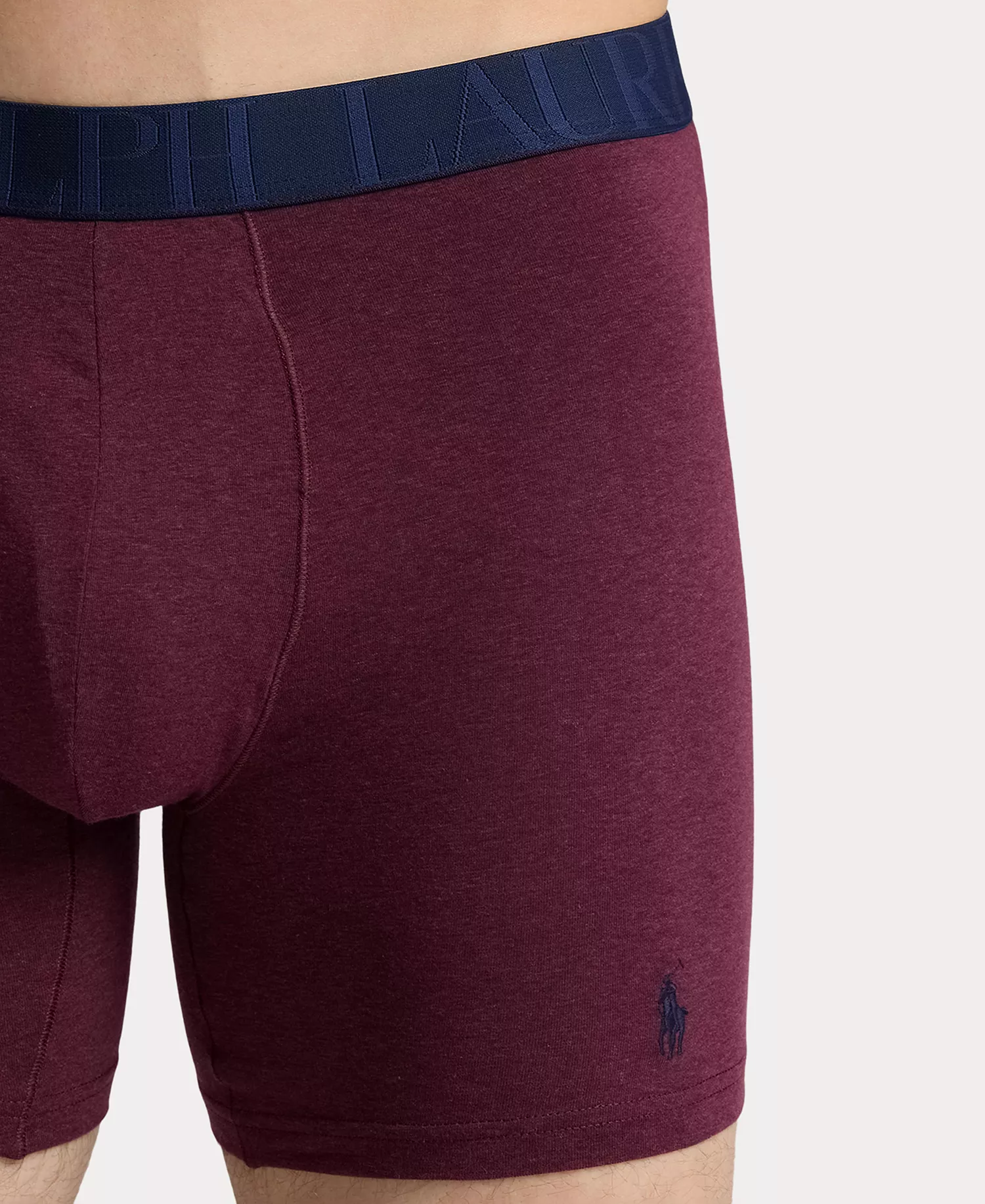 Men's Classic Stretch Boxer Briefs, 3-Pack - Aged Wine Heather/Polo Active Argyle/Winter Navy Heather - L