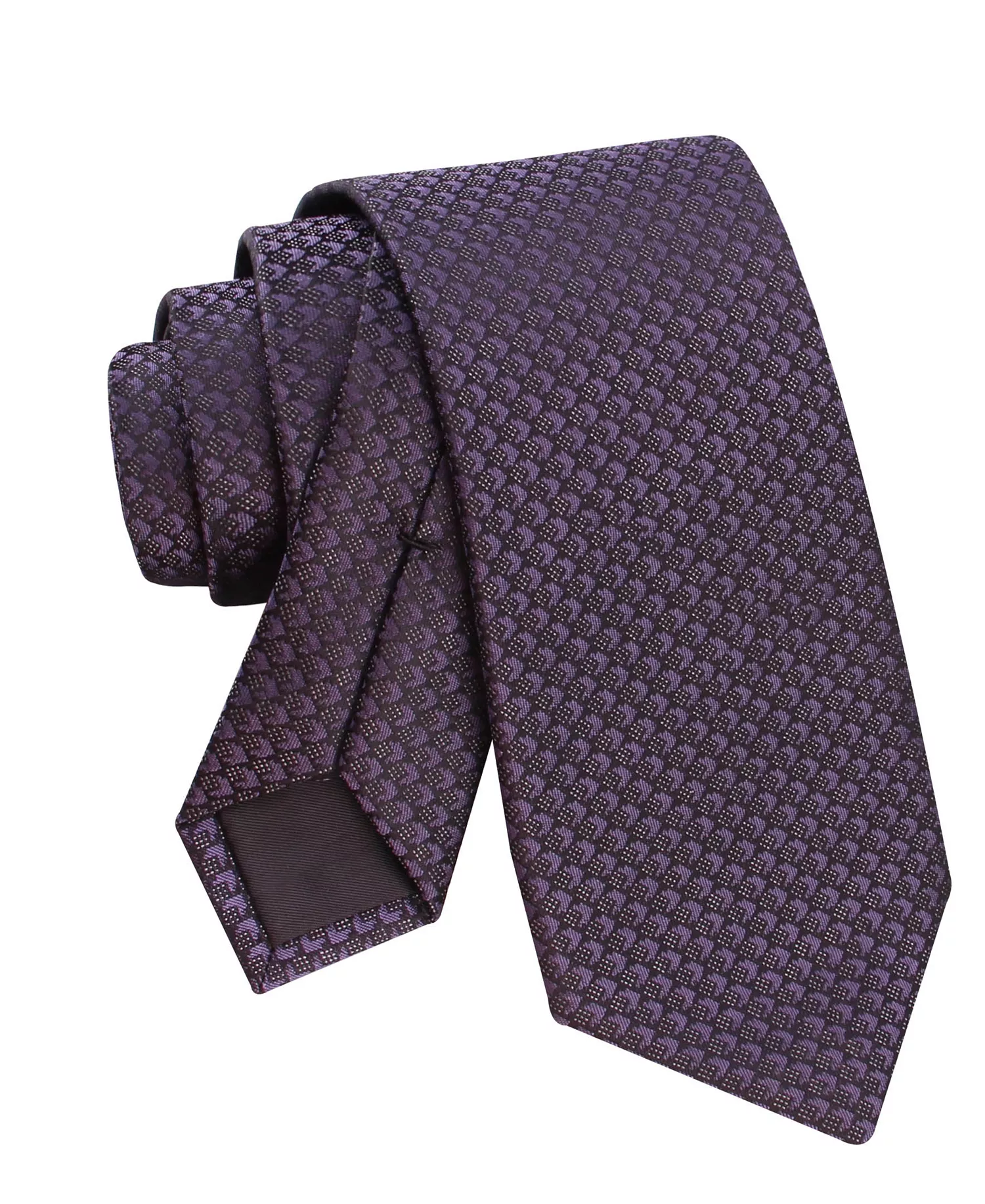 Men's Logan Geometric Tie - Purple - ONE SIZE