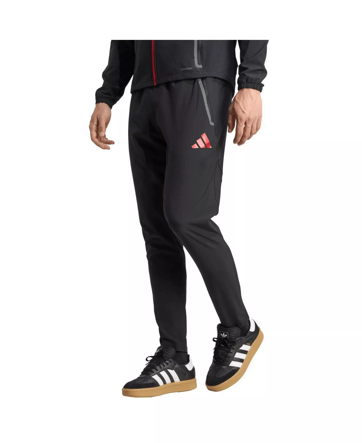 Men's Black Liverpool 2025/26 Tiro Vis Tech Travel Pants - Black - 2XL