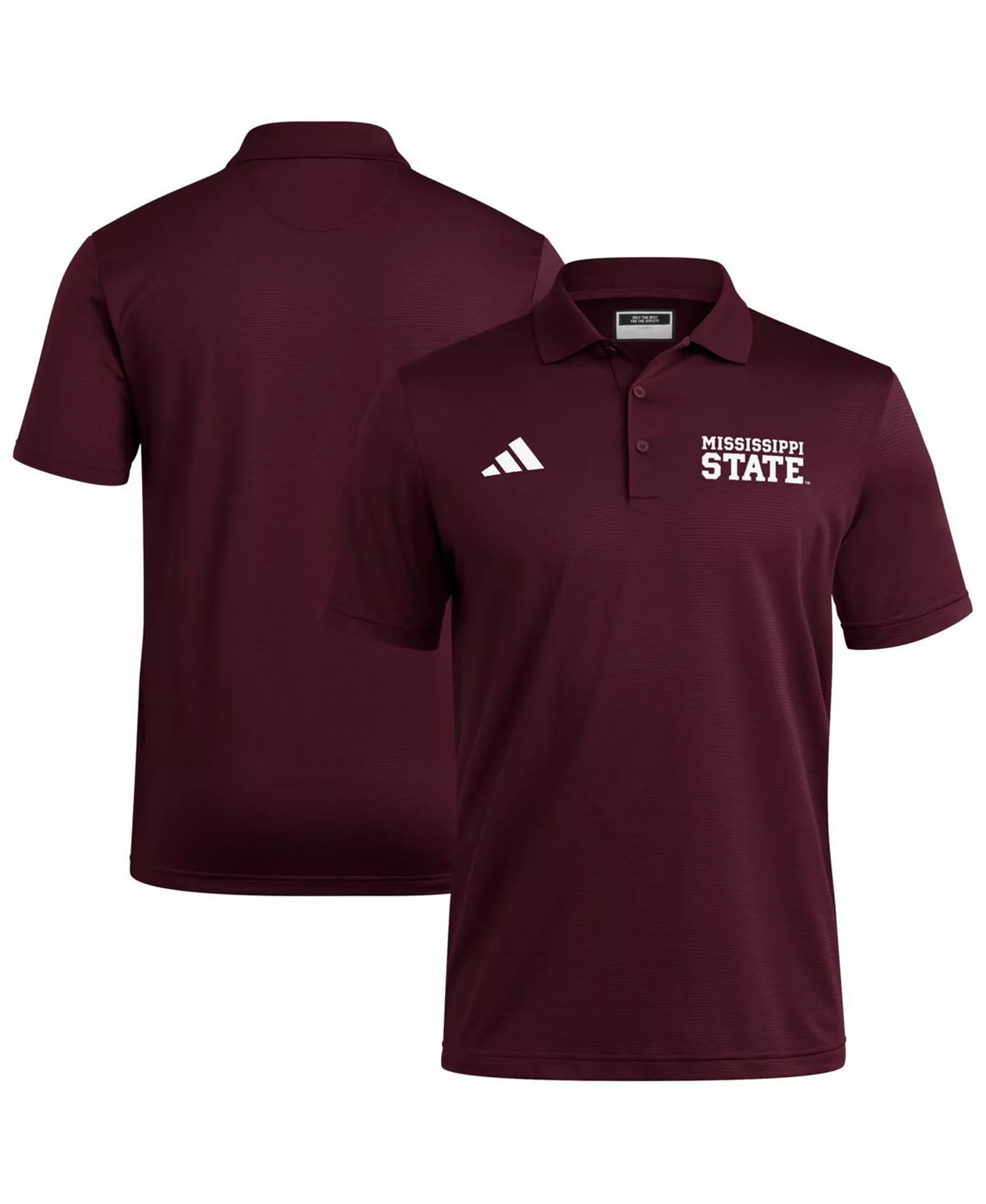 Men's Maroon Mississippi State Bulldogs Ultimate 365 Ottoman Polo Shirt - Maroon - 2XL