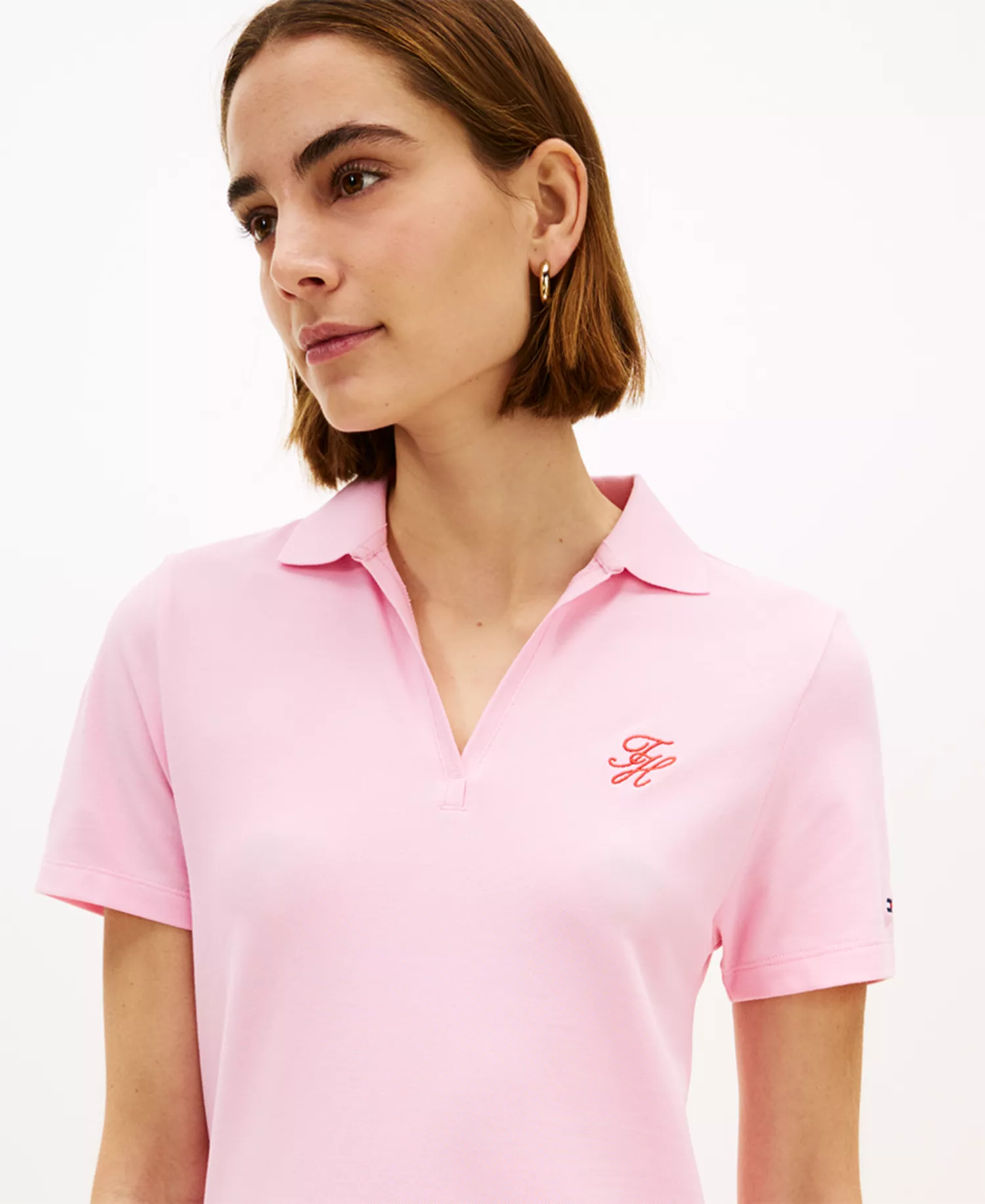 Women's Script Polo Dress - Classic Pink - L
