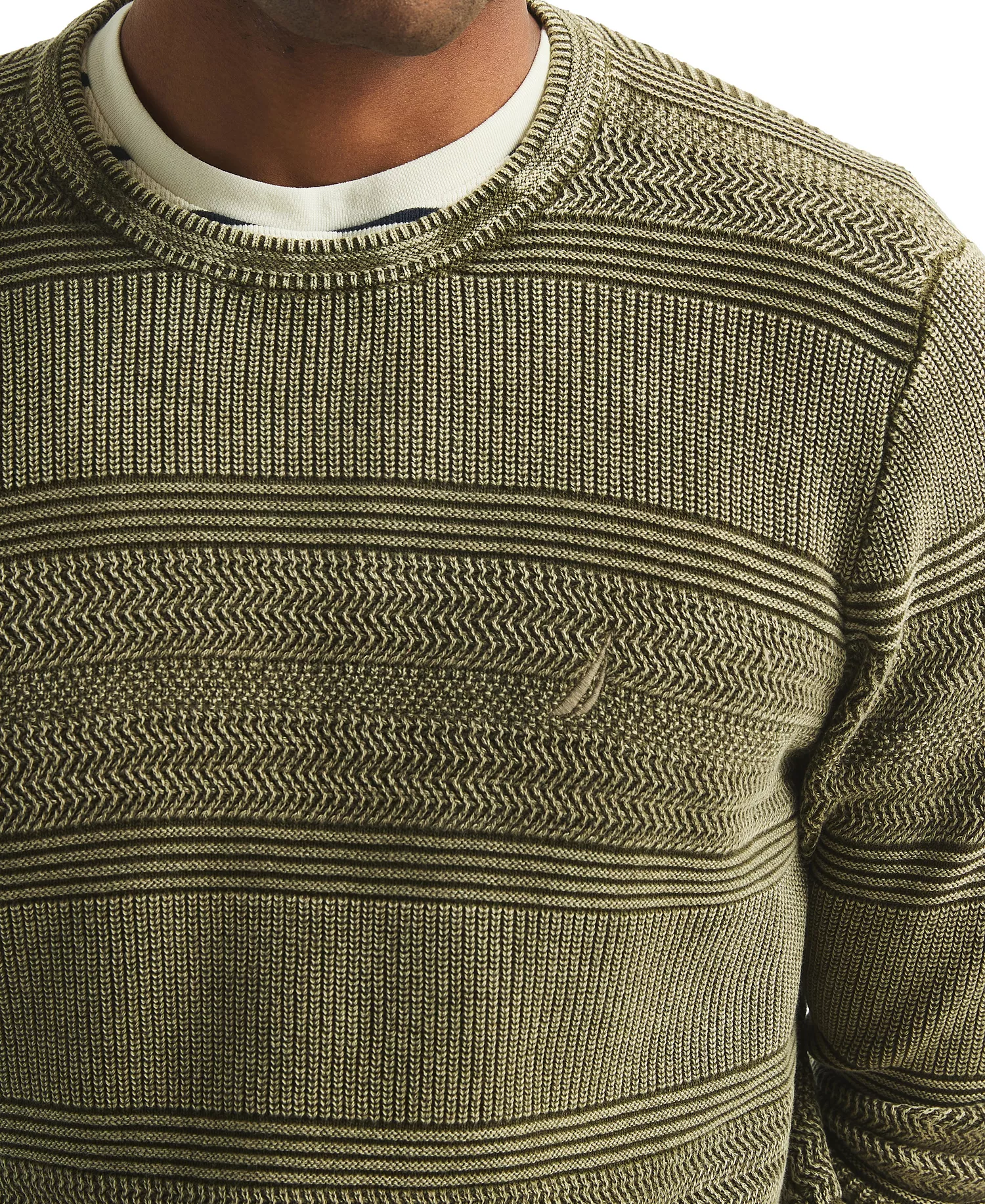 Men's Stonewashed Crewneck Sweater - Combat Olive - 2XL