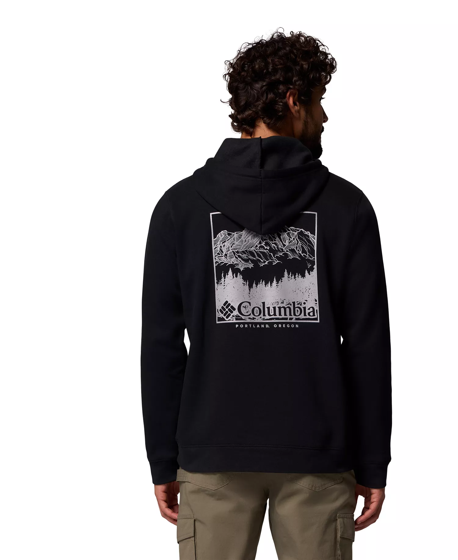 Men's Trek Graphic Hoodie - Black, Meadowland - L