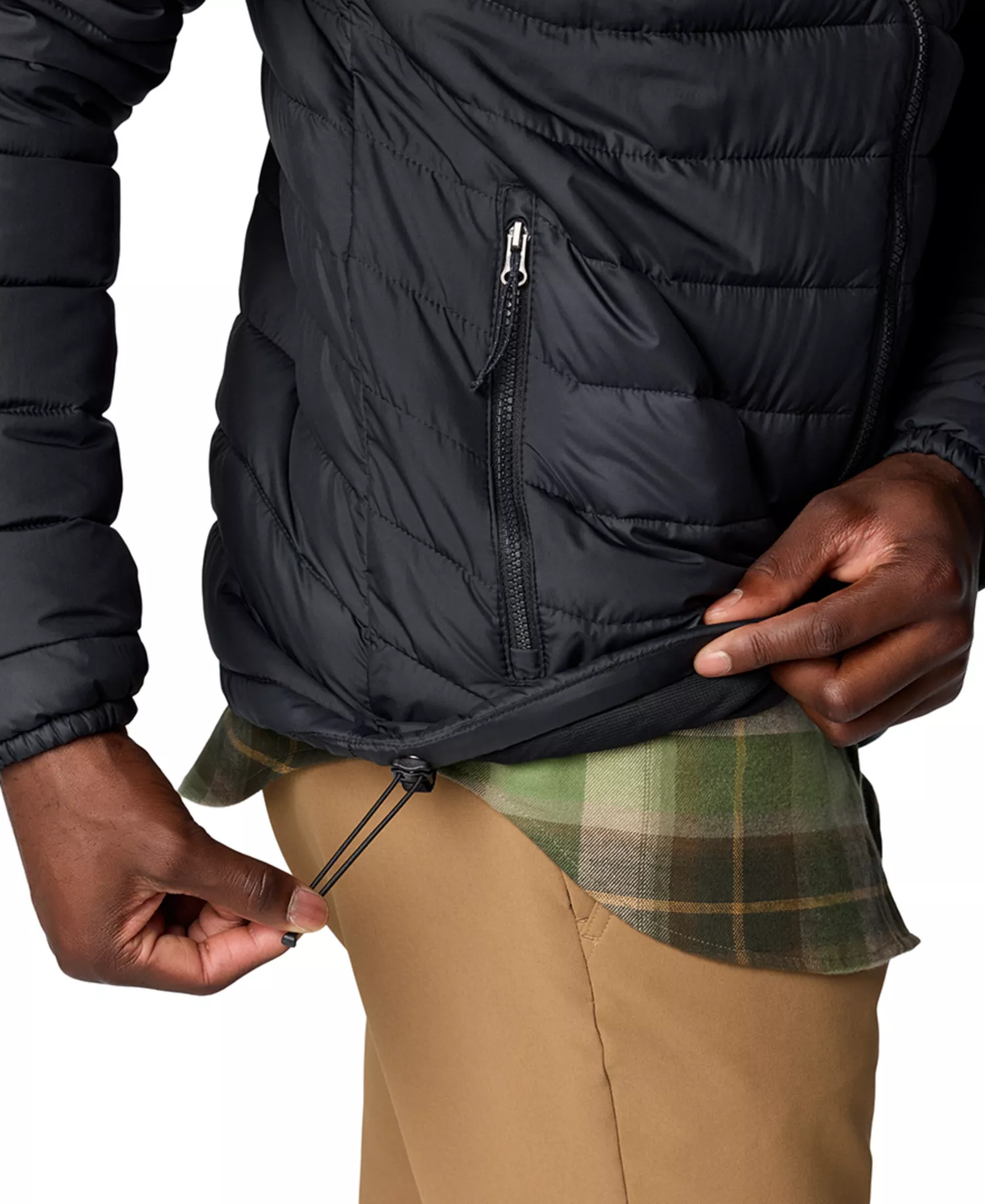 Men's Powder Lite II Puffer Jacket - Black - L