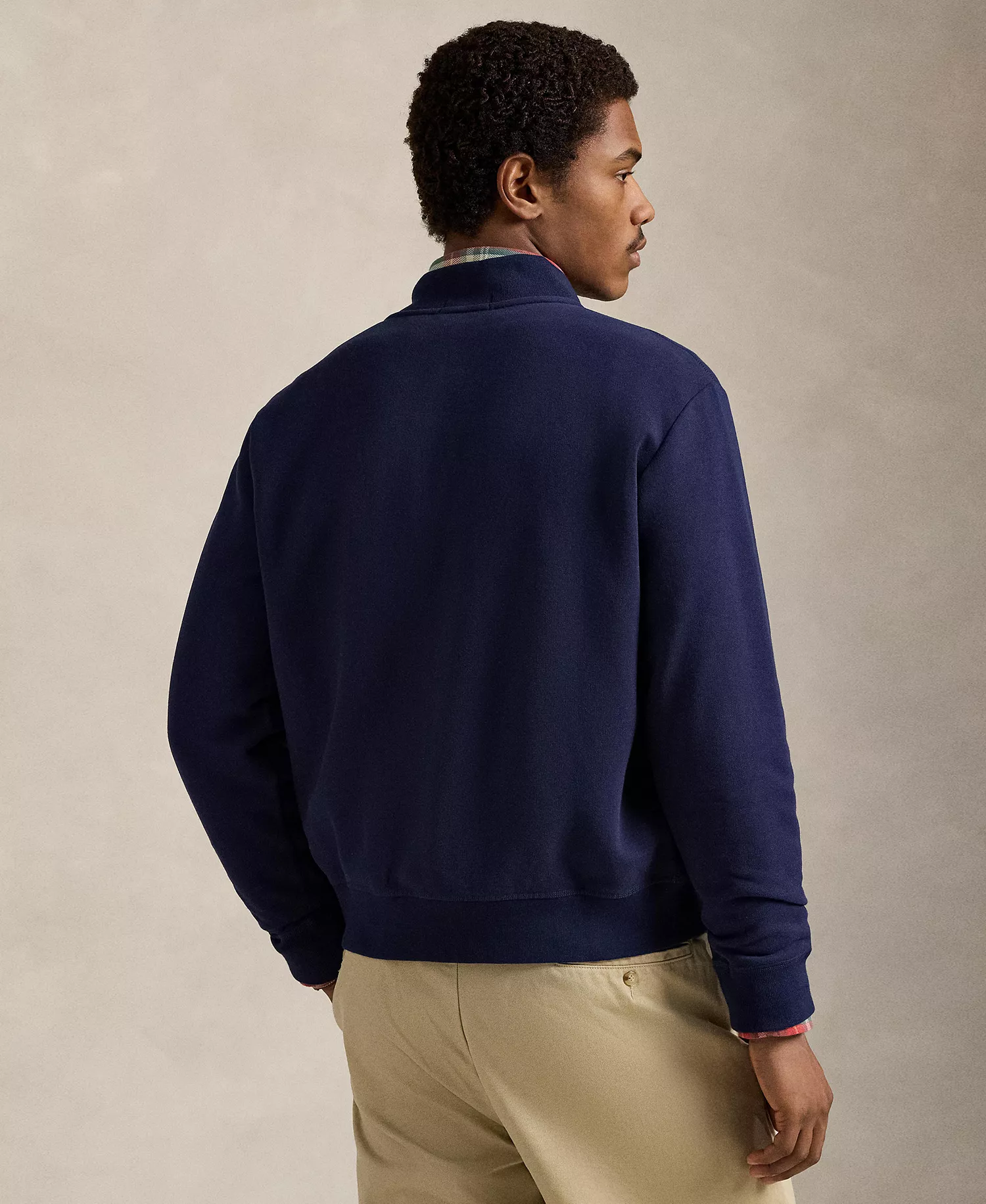 Men's Western Logo Baseball Jacket - Cruise Navy - L