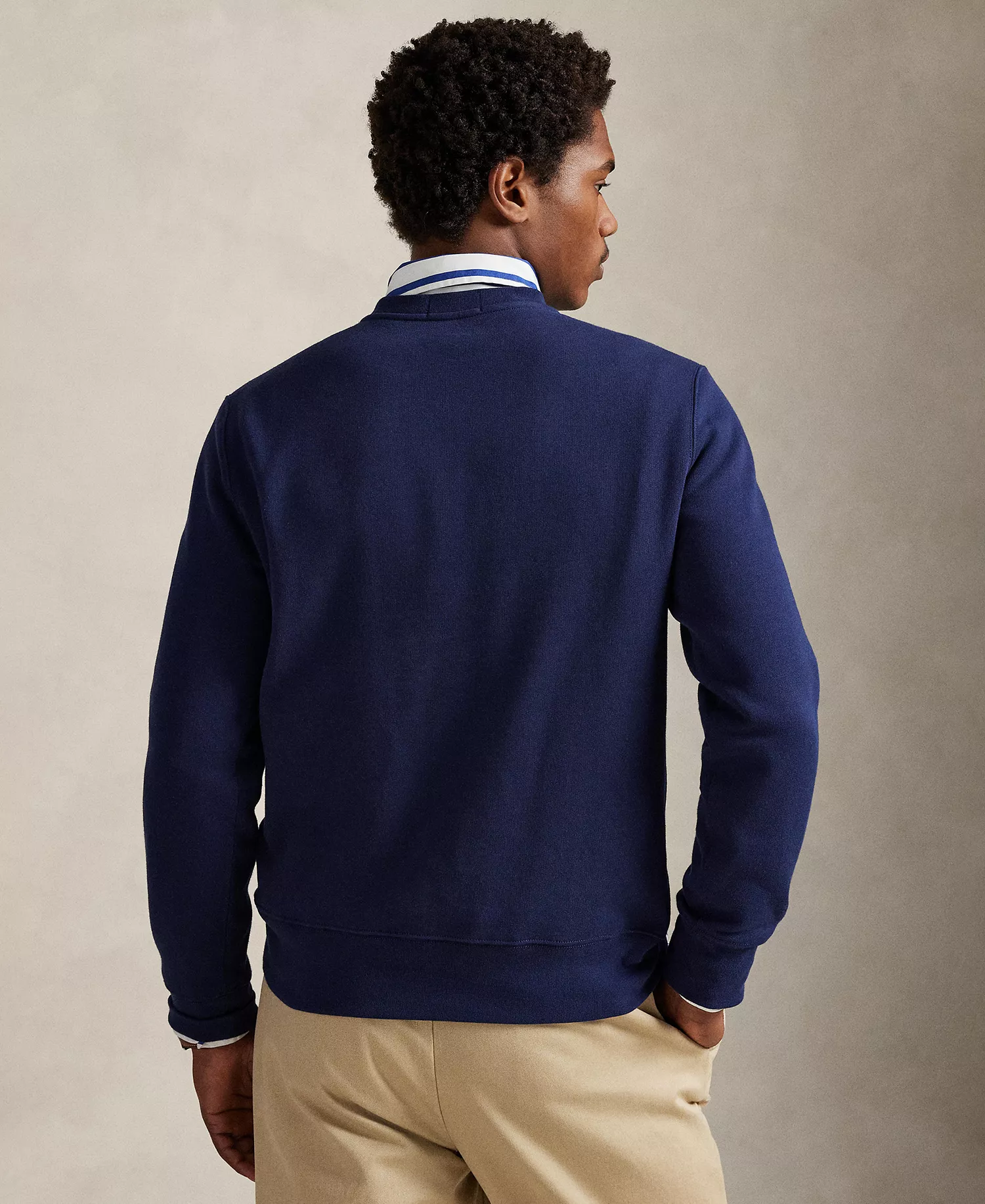 Men’s Polo Bear Crewneck Sweatshirt - Newport Navy/Society Bear - 2XL