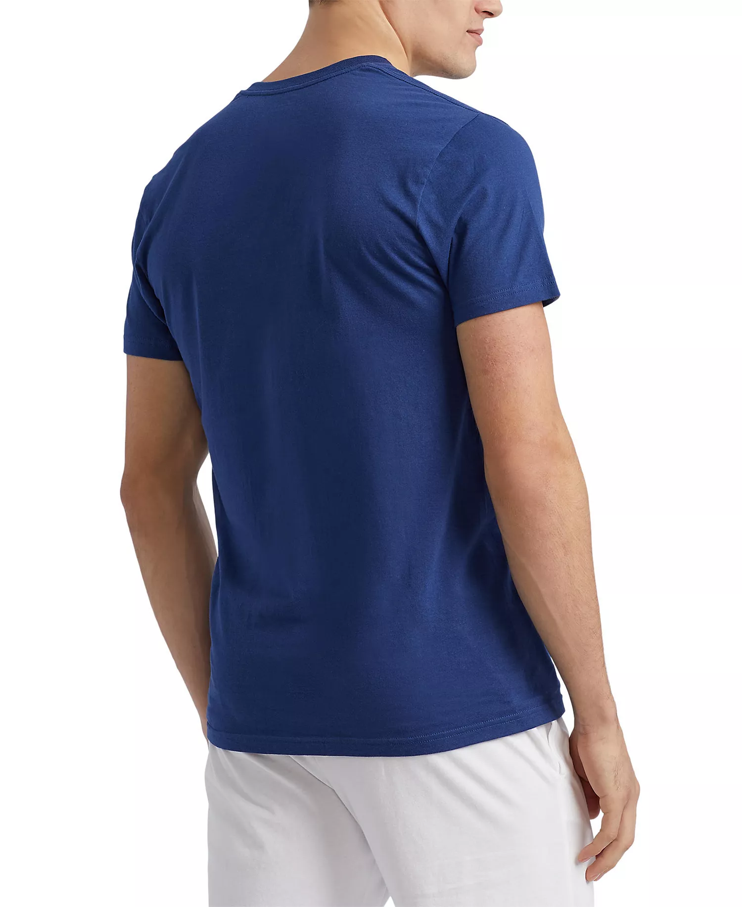 Men's 3-Pack V-Neck Classic Undershirts - Andover / Bali Blue / Cruise Navy - L