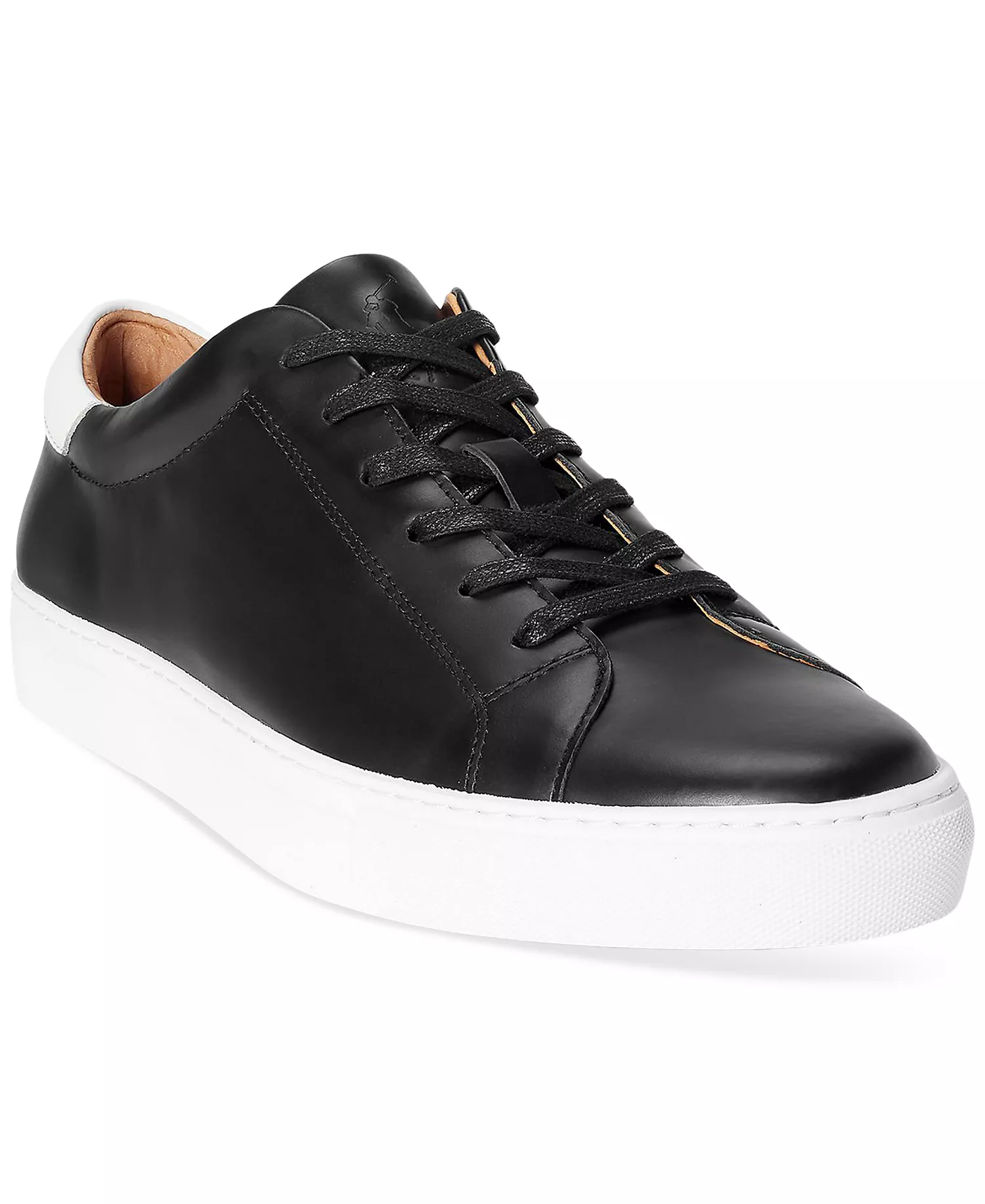 Men's Jermain II Leather Sneakers - Black - 10