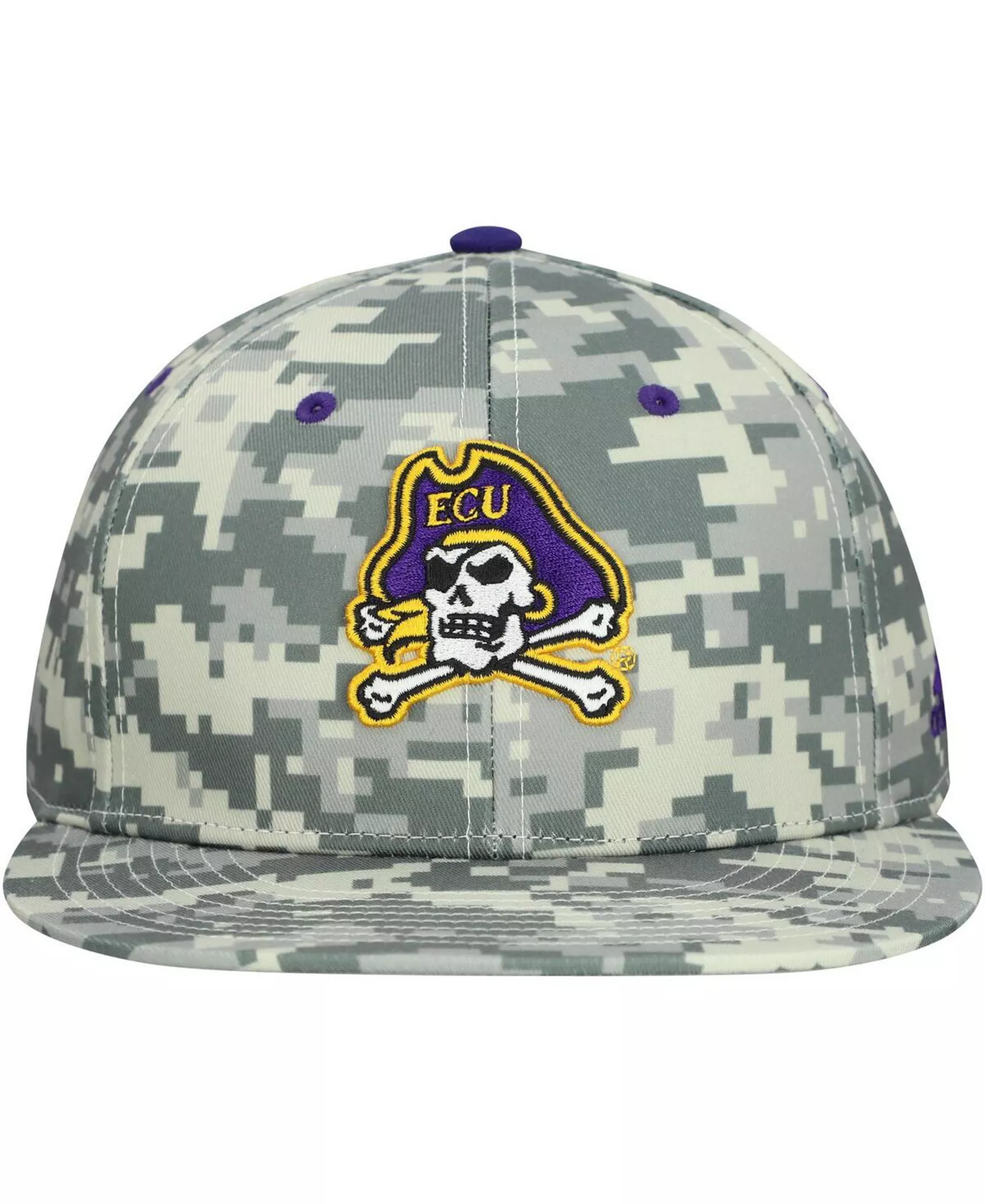 Men's Camo ECU Pirates On Field Fitted Hat - Camo - M/L