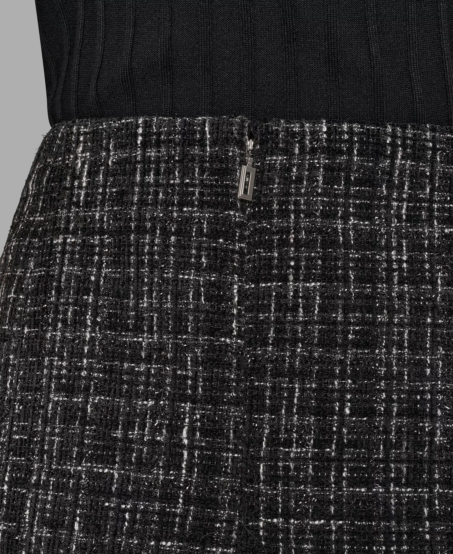 Women's Novelty Button Detail Mini Skirt - Black Multi - 12